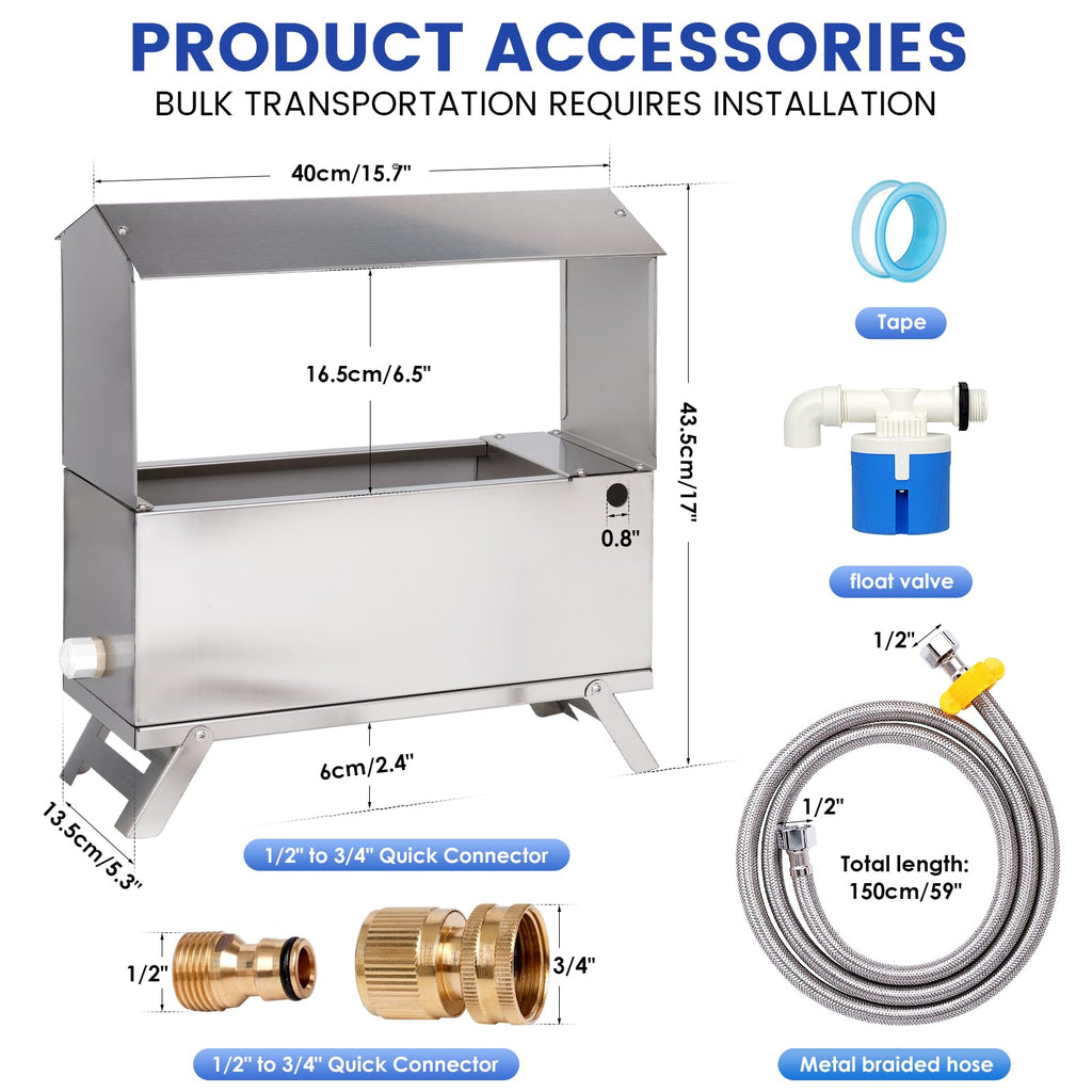 Automatic Chicken Waterer with Float Valve Kit S130