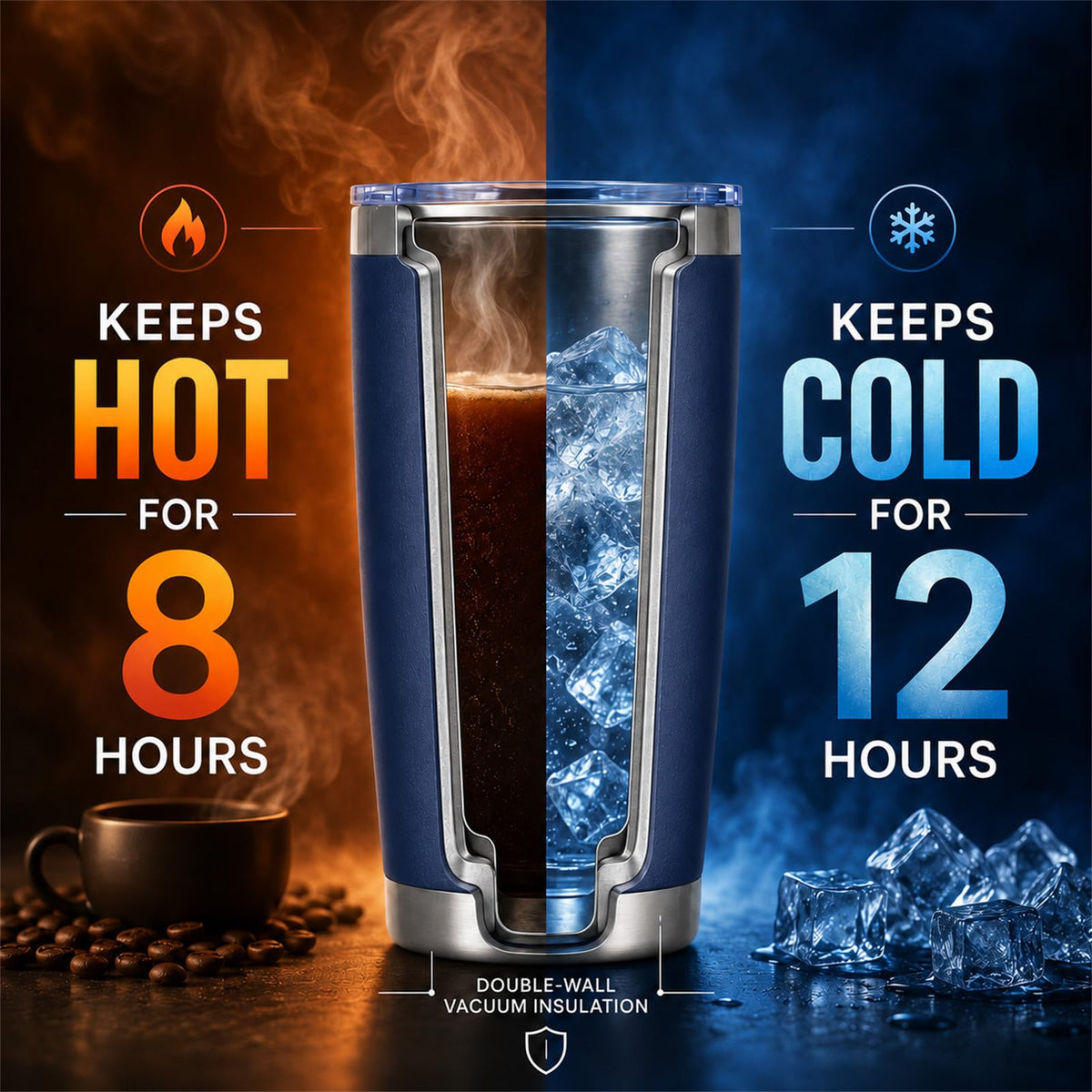 20oz Stainless Steel Insulated Tumblers 12 Pack U156