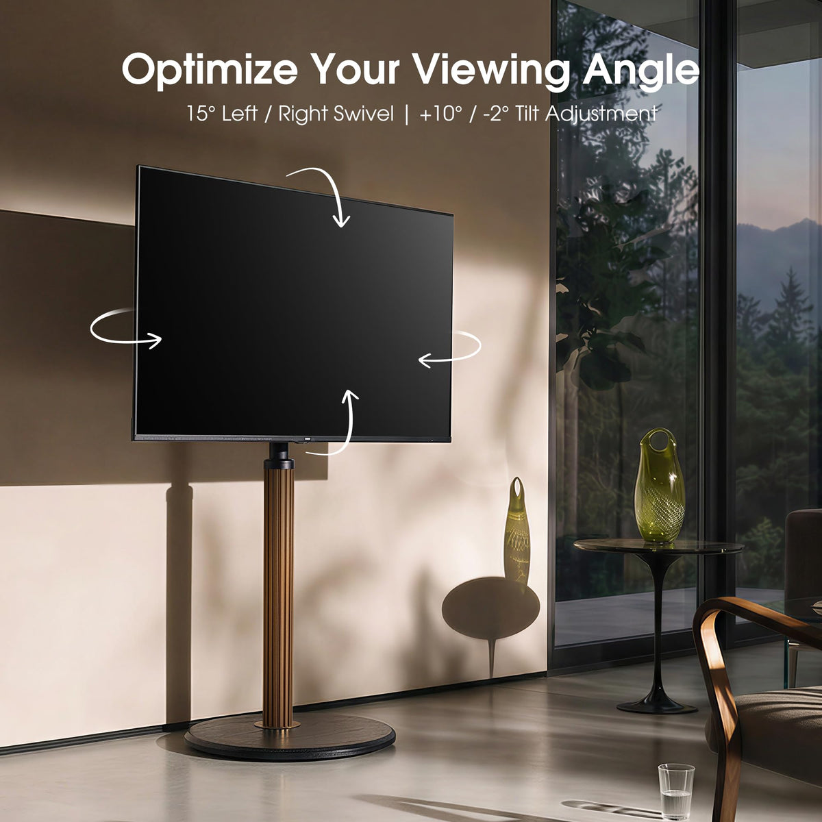Aluminum Rolling TV Stand for 32-65 inch TVs L665635