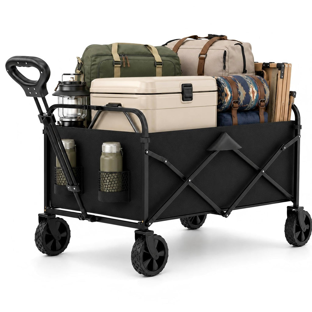 Foldable Wagon Cart with All Terrain Wheels D7013