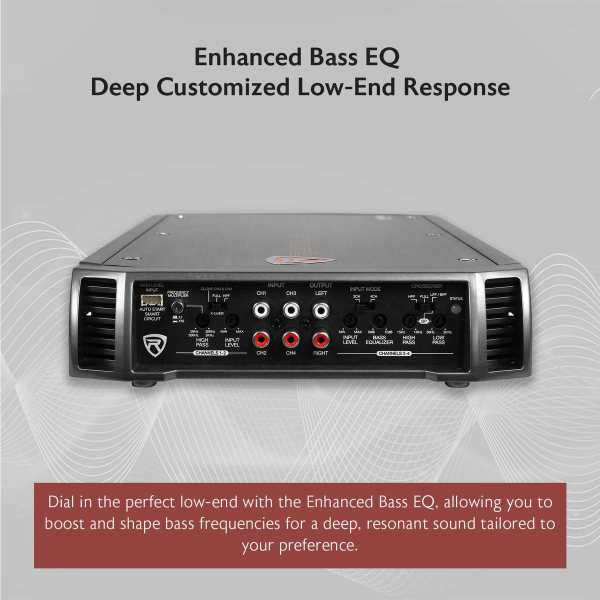 4-Channel Class A/B Car Amplifier 2400W Peak Q21612