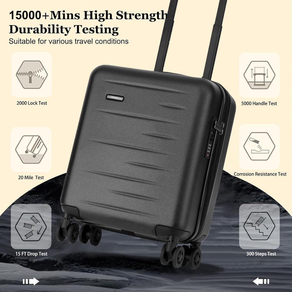 Expandable 16 Inch Underseat Carry On Luggage G9015