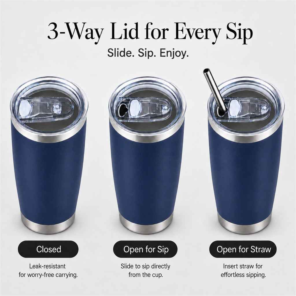 20oz Stainless Steel Insulated Tumblers 12 Pack U156