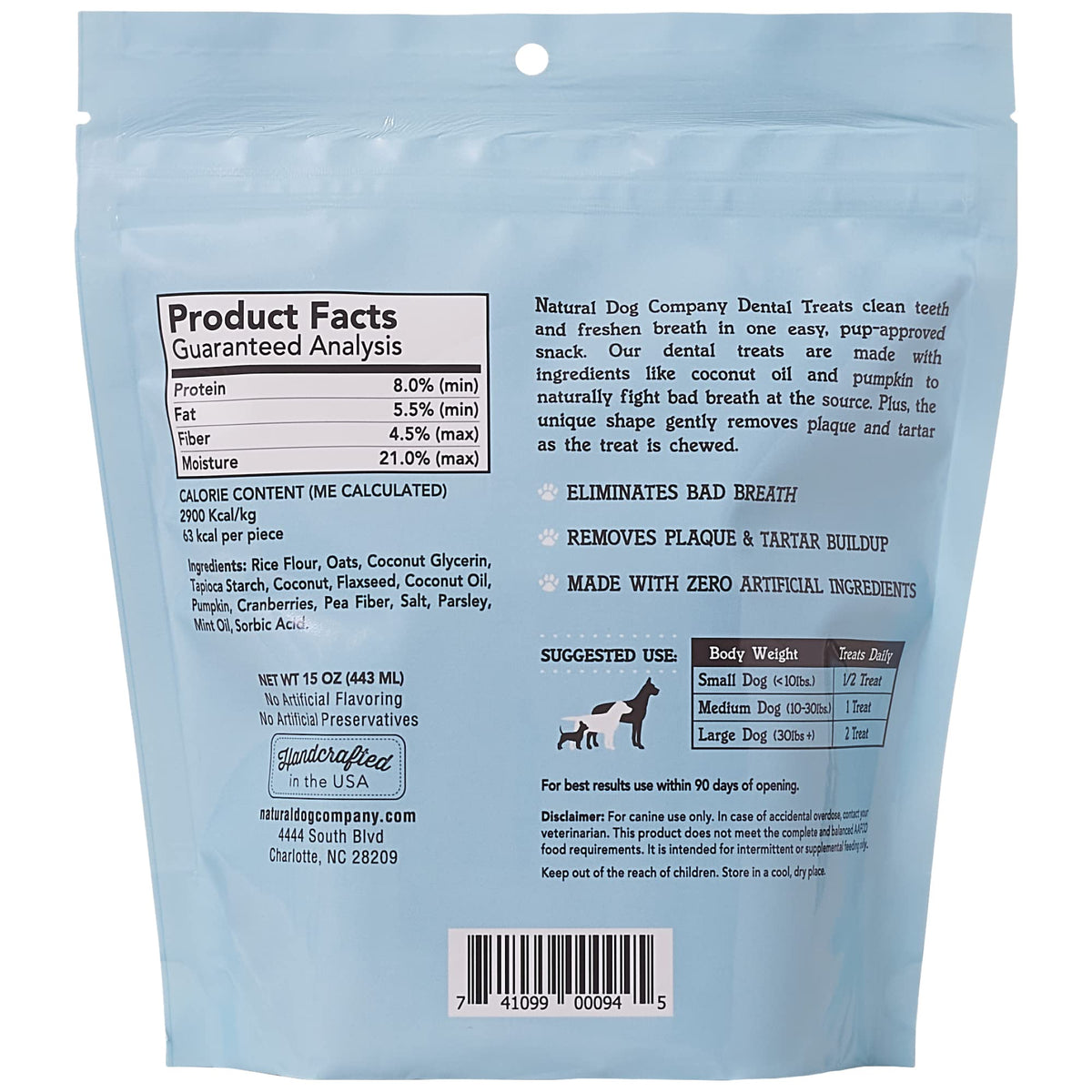 Dental Chews for Dogs 18 Count W508882