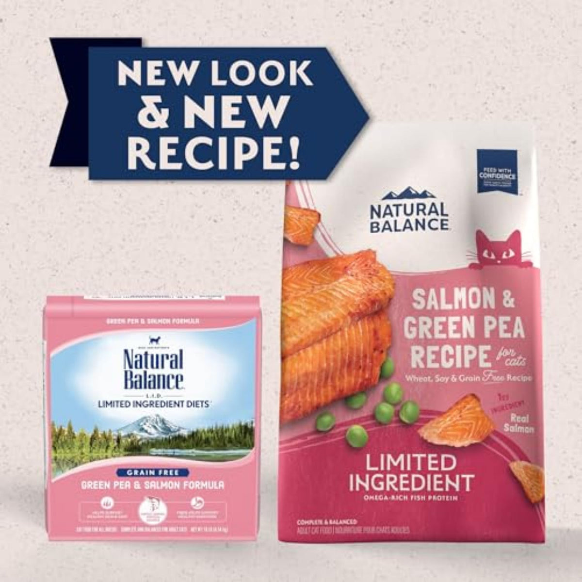 Salmon & Green Pea Cat Food 10 lb V63008