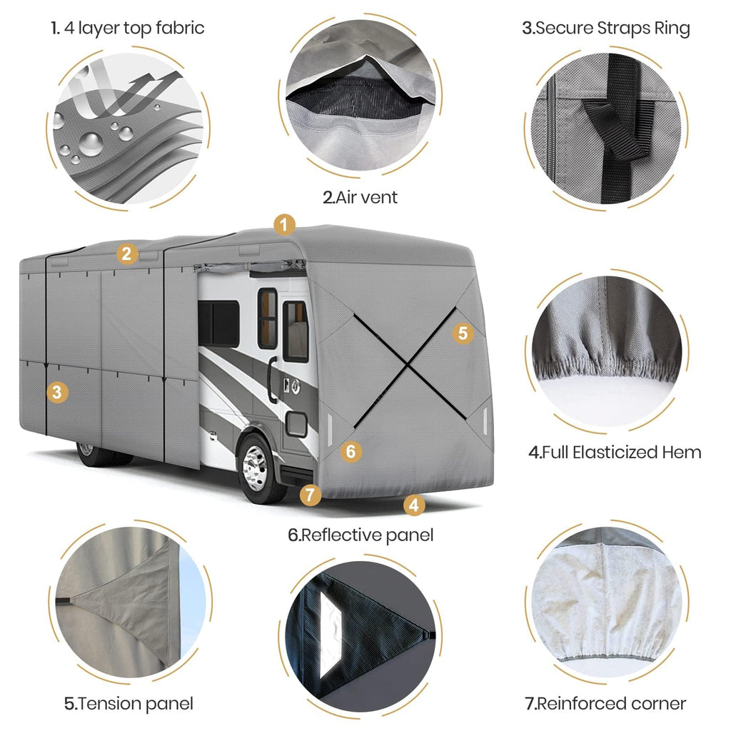 33-37ft 9 Layers Class A RV Cover K5352