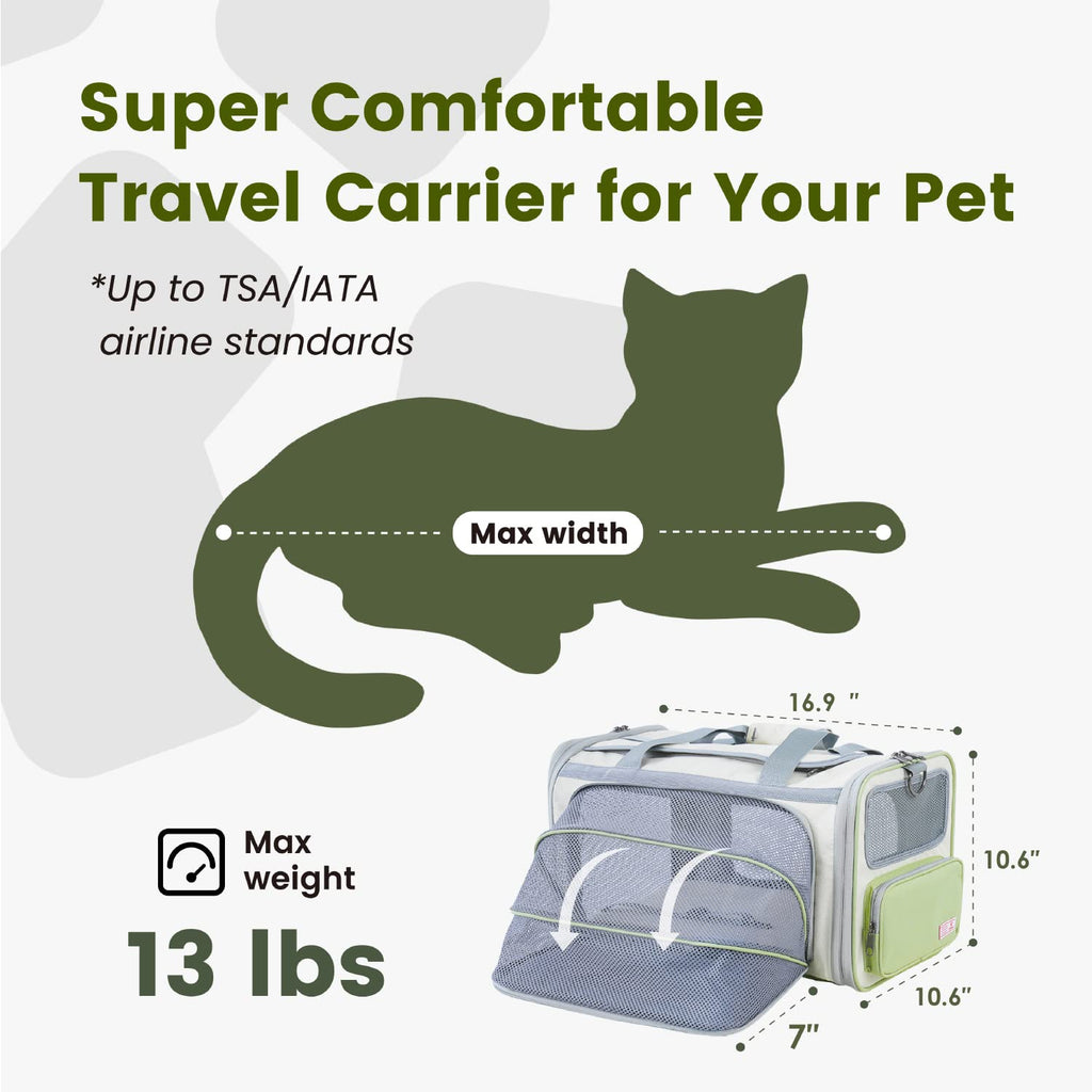 Airline Approved Expandable Cat Carrier O169361