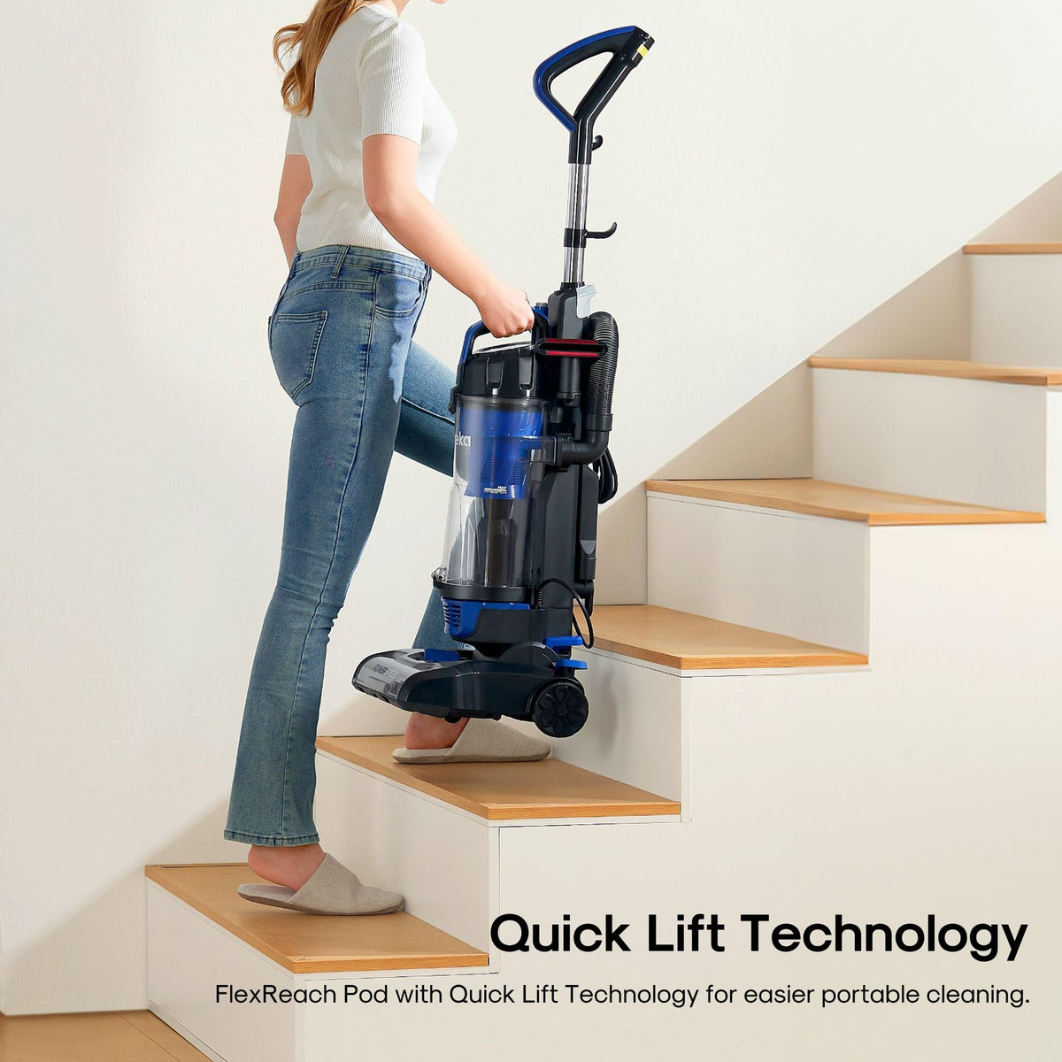 Lightweight Upright Vacuum Cleaner for Carpet and Hard Floor X422694