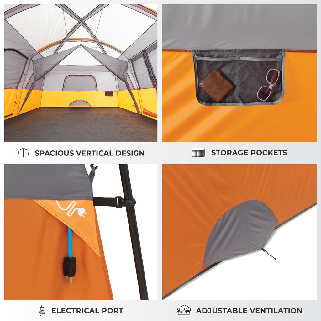 10 Person Multi Room Cabin Tent S4597