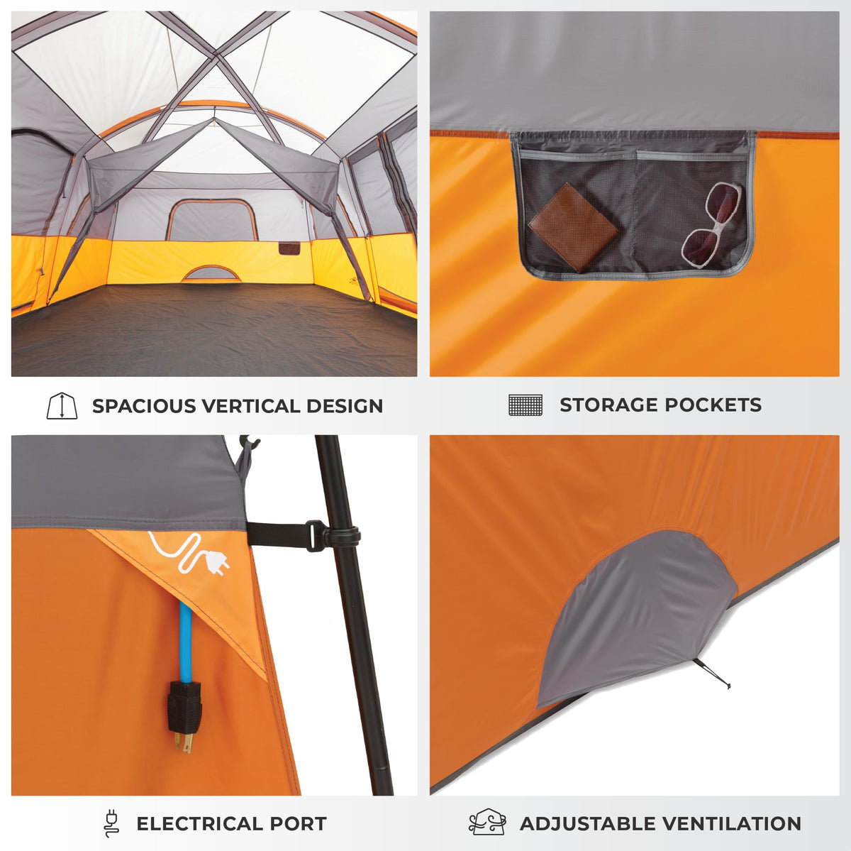 10 Person Multi Room Cabin Tent S4597