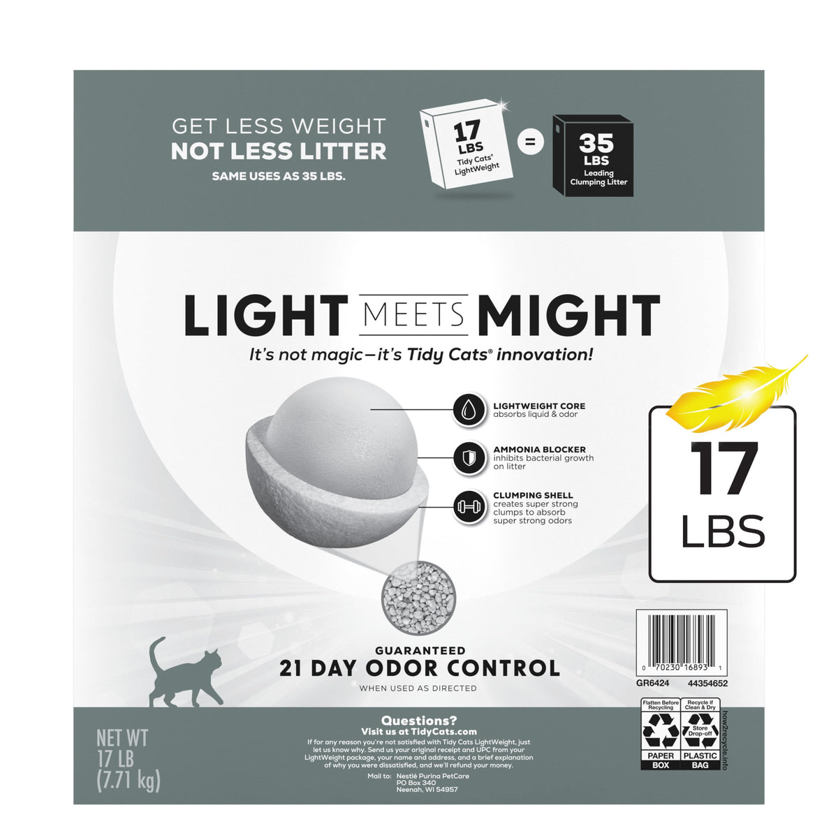 4-in-1 Strength Cat Litter, 17 lb C43564
