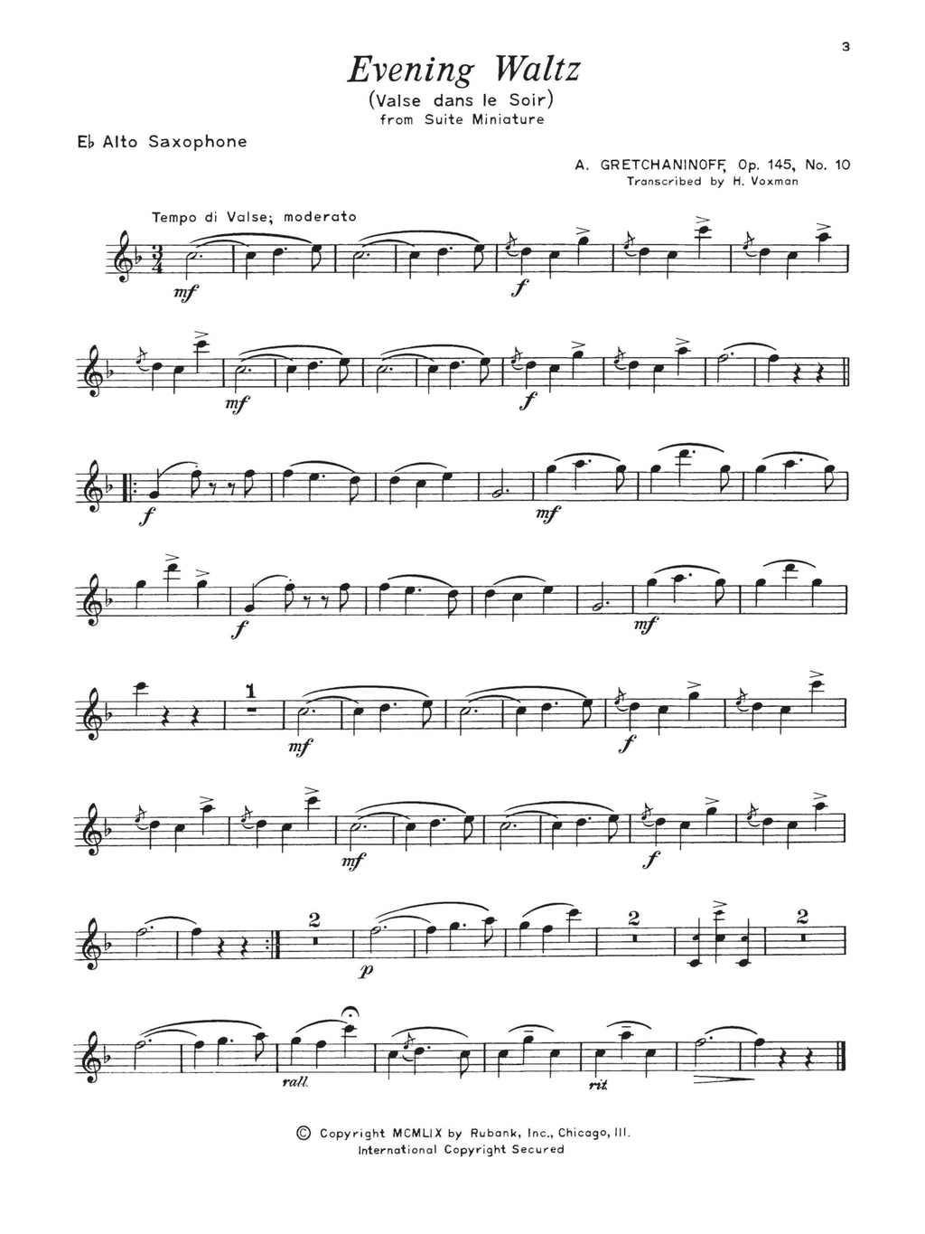 Alto Saxophone Songbook and Sheet Music Q8442
