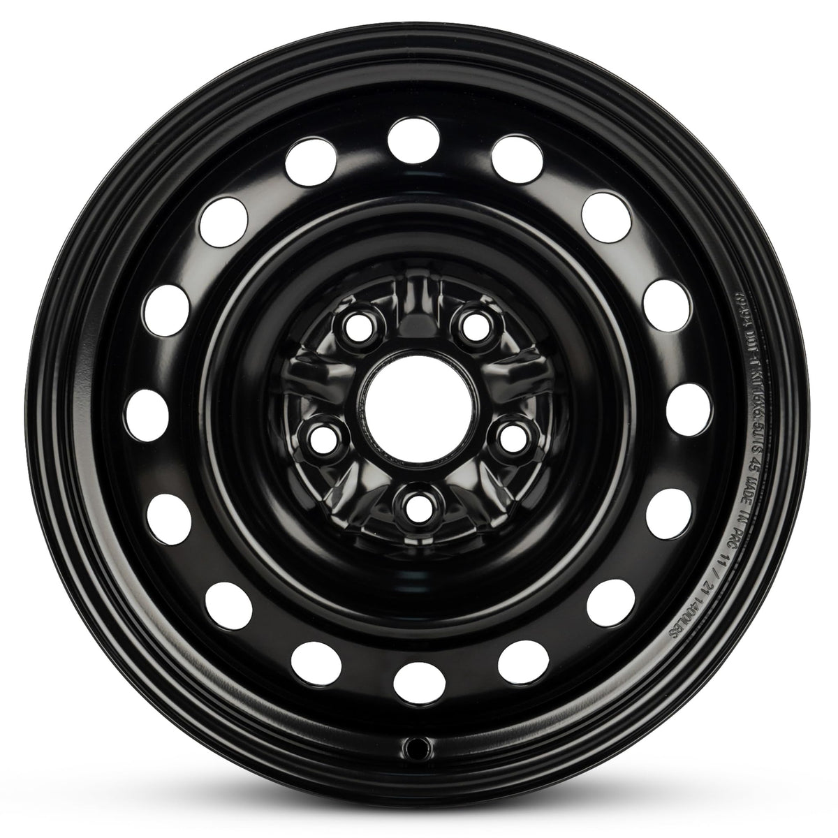 16 Inch Black Steel Rim Car Wheel O460594