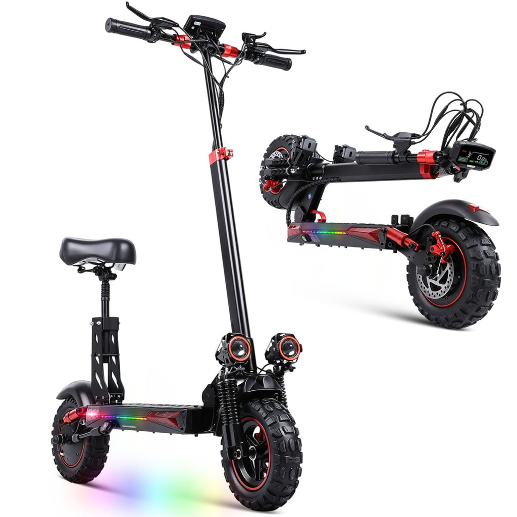 1200W 37 Mile Range 34MPH Foldable Electric Scooter with Seat P387