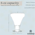 Crystal Clear 6 Ounce Stemless Martini Glasses Set of 12 L514