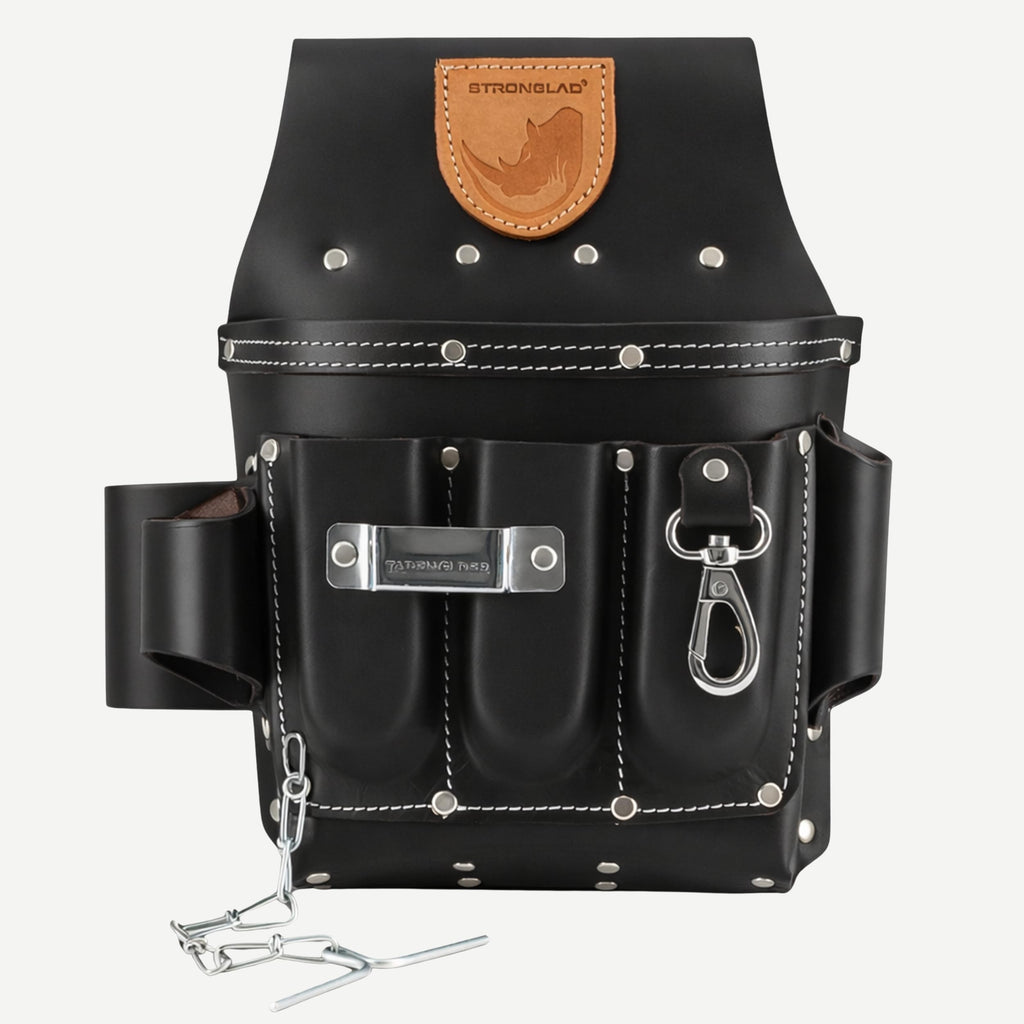 13-Pocket Top-Grain Leather Electricians Tool Belt K455657