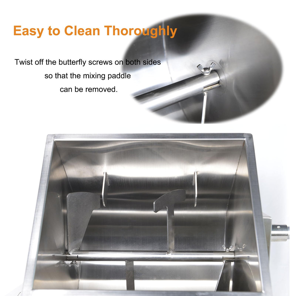 Stainless Steel Sausage Stuffer and Meat Mixer E450444