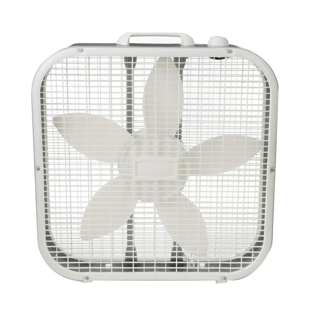 20" Classic Box Fan with 3 Speeds, White Y948