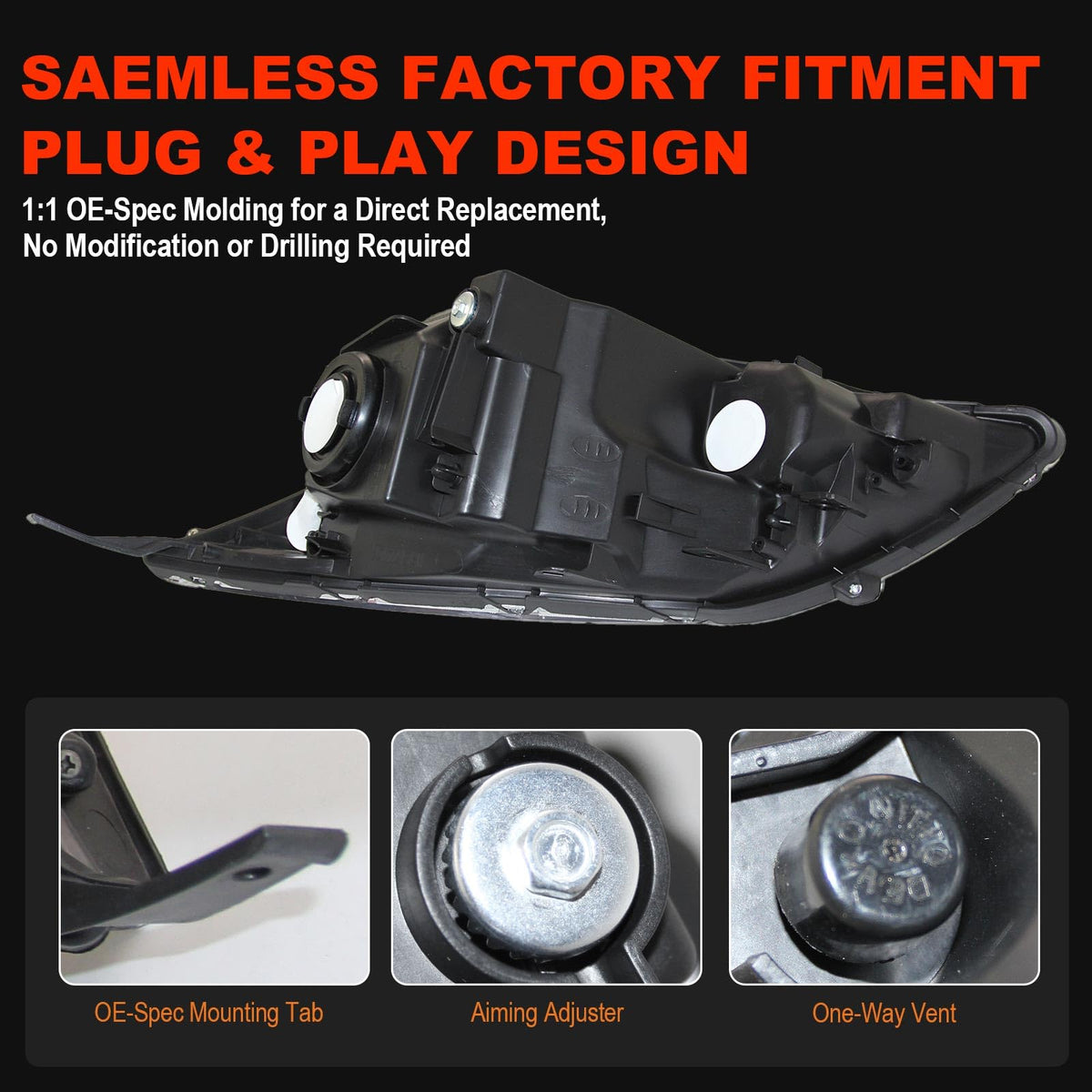 Chrome Halogen Headlights Z51045