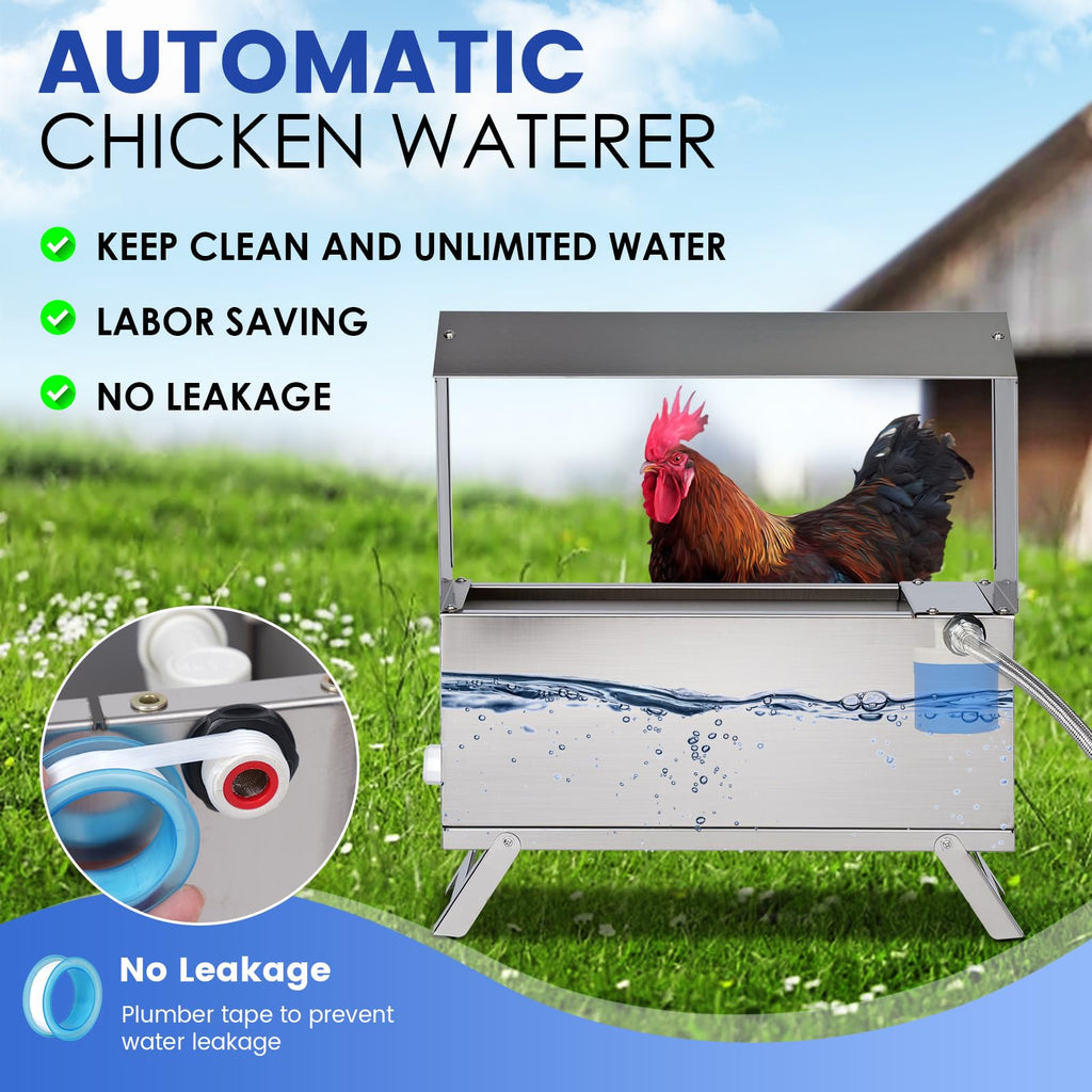 Automatic Chicken Waterer with Float Valve Kit S130