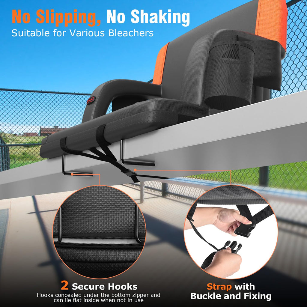 Heated Stadium Seat with Back Support Y3056