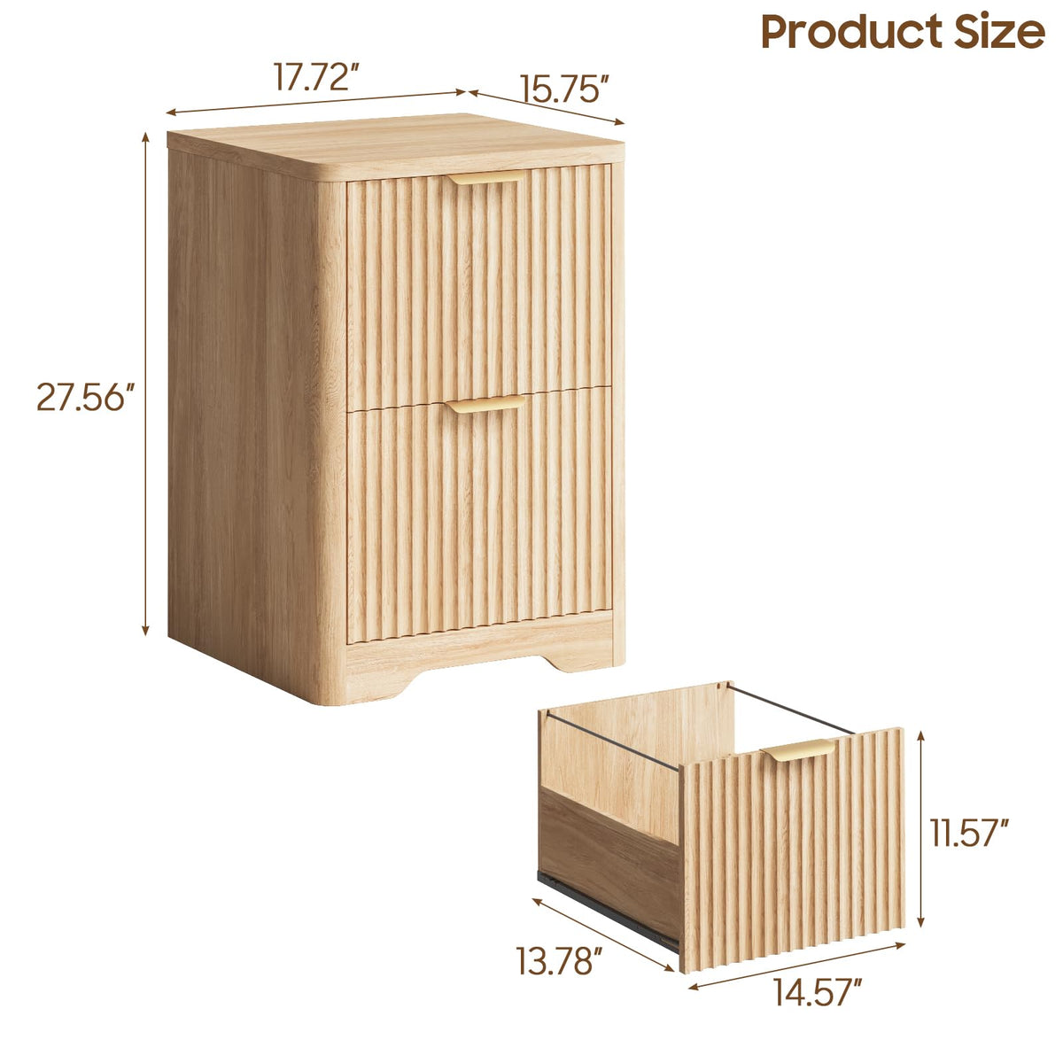 2 Drawer Small File Cabinet B626