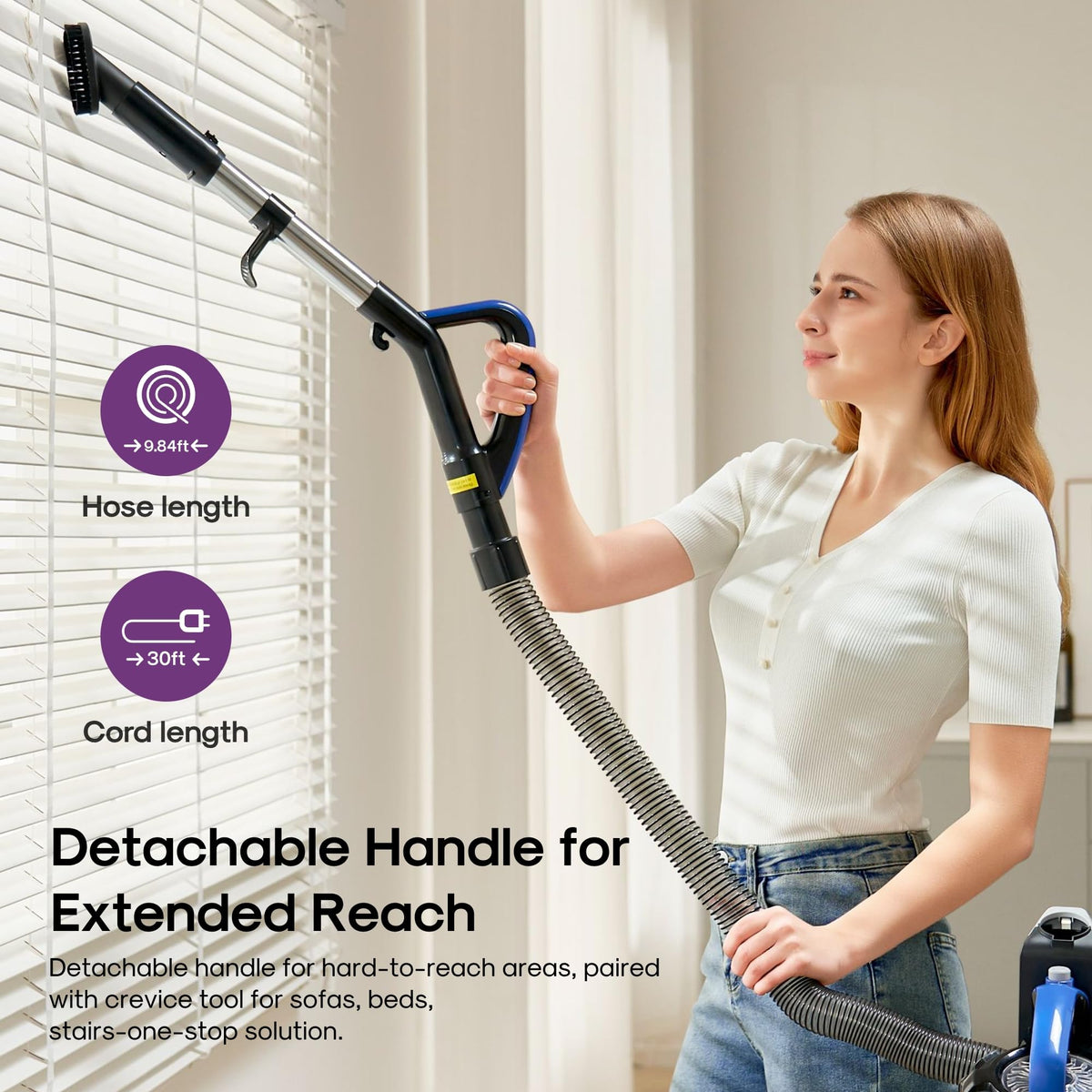 Lightweight Upright Vacuum Cleaner for Carpet and Hard Floor X422694