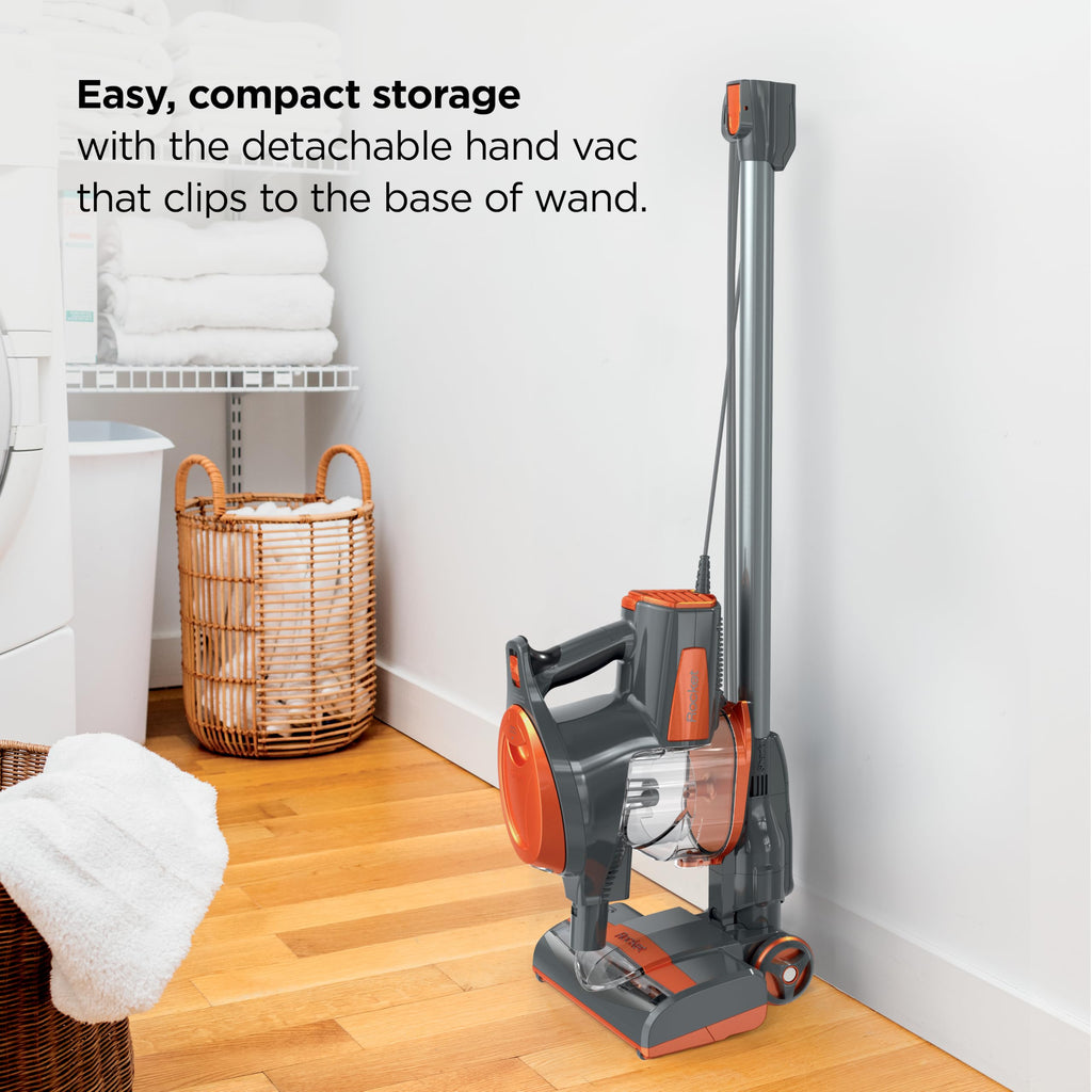 Corded Stick Vacuum with Crevice Tool, Pet Multi-Tool & Precision Duster, Orange V843