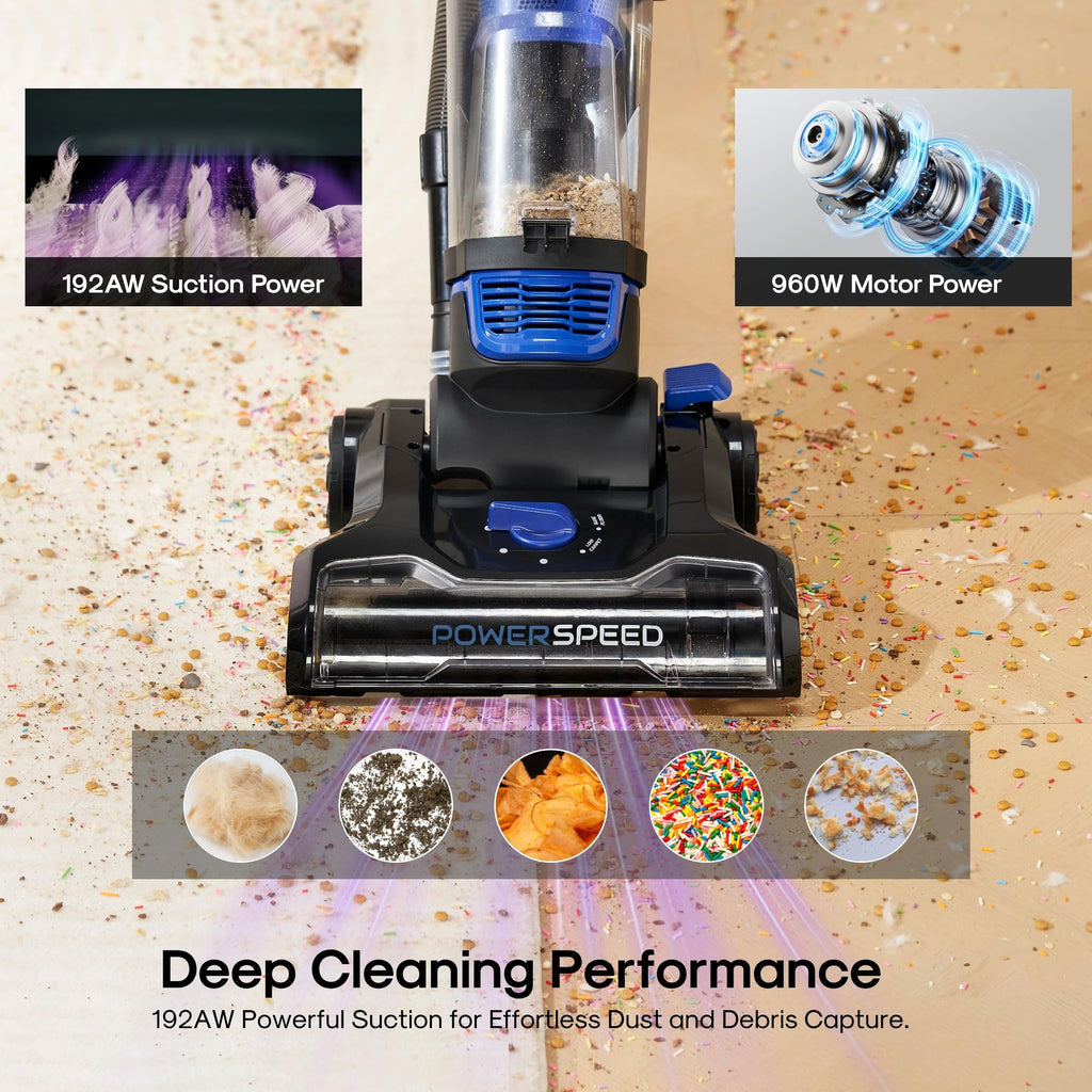 Lightweight Upright Vacuum Cleaner for Carpet and Hard Floor X422694