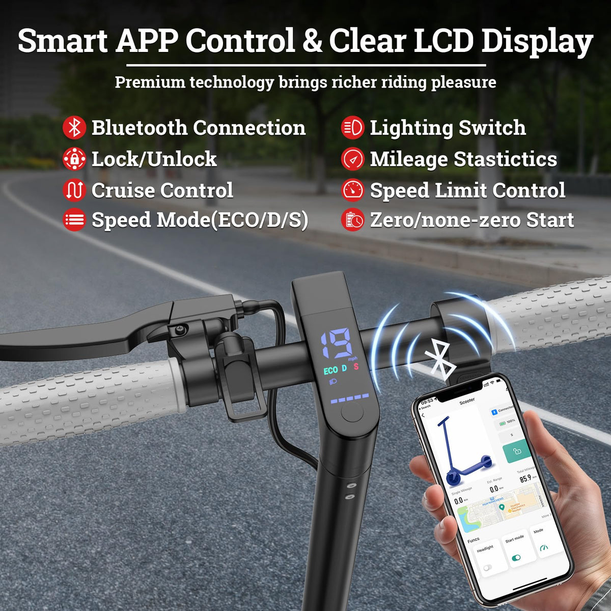 Electric Scooter with Dual Braking System H663