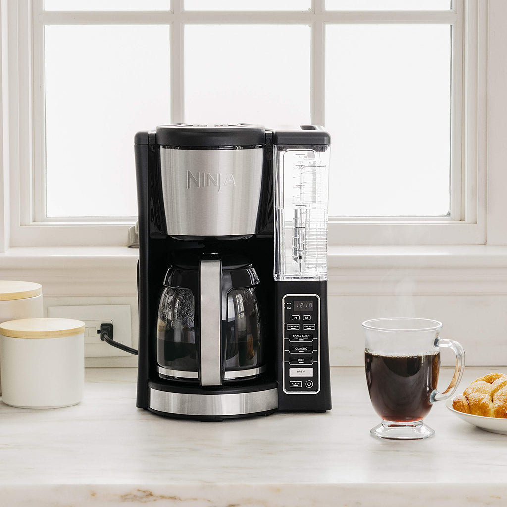 12-Cup Programmable Coffee Maker with 60 oz. Water Reservoir, Black/Stainless Steel B440