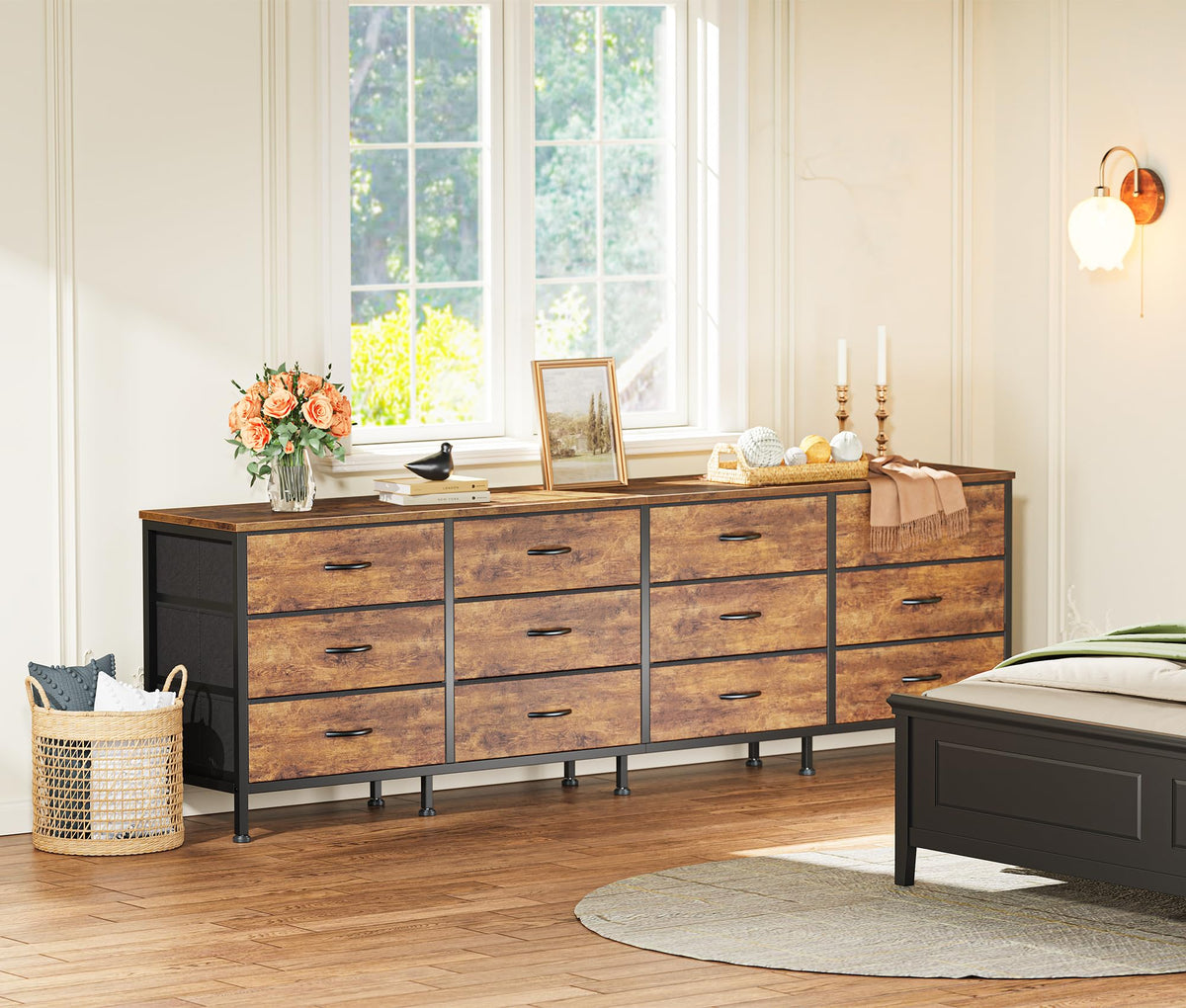 70 Inch 12 Fabric Drawer Dresser U66677