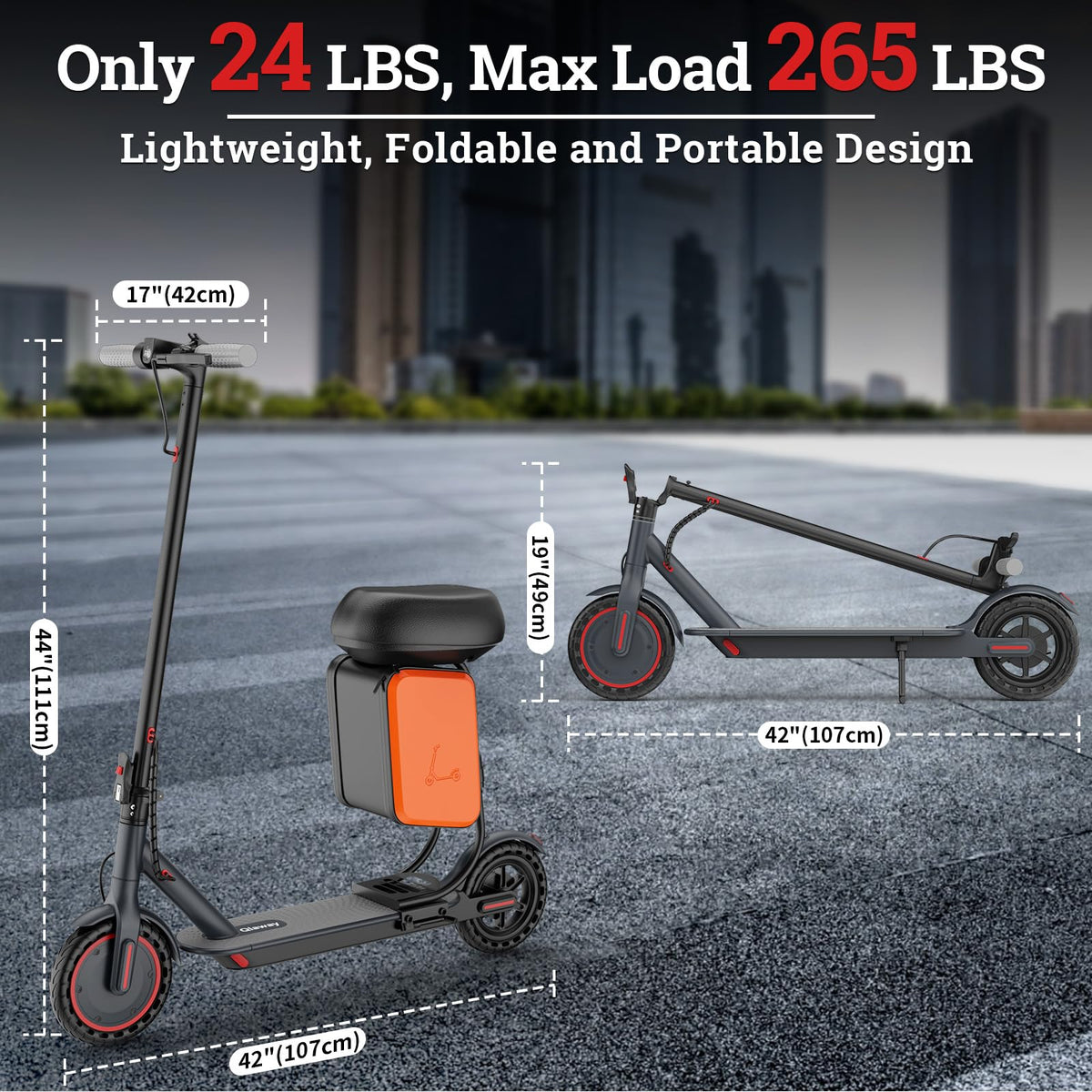 Electric Scooter with Dual Braking System H663