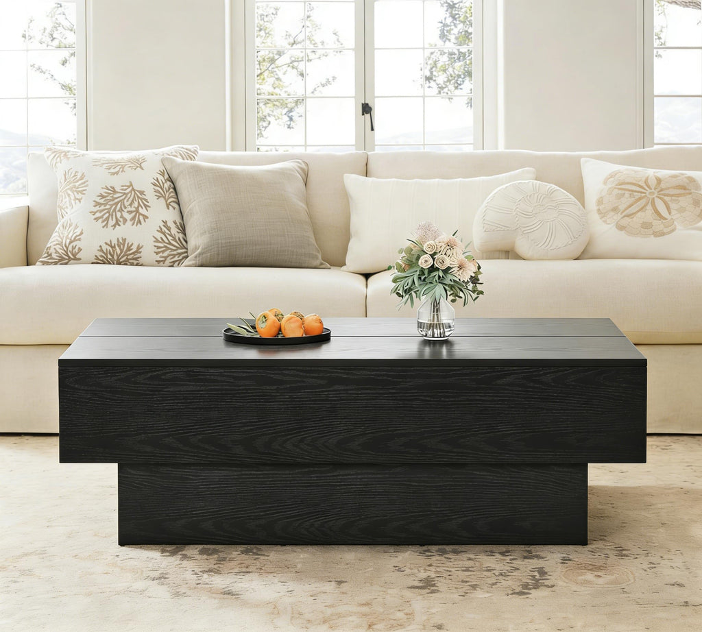 Black Rectangle Coffee Table I1036
