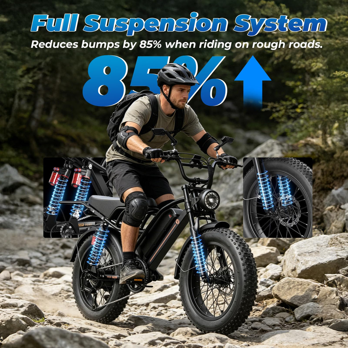 Electric Bike, 3000W Peak, 90 Miles & 38MPH P8259