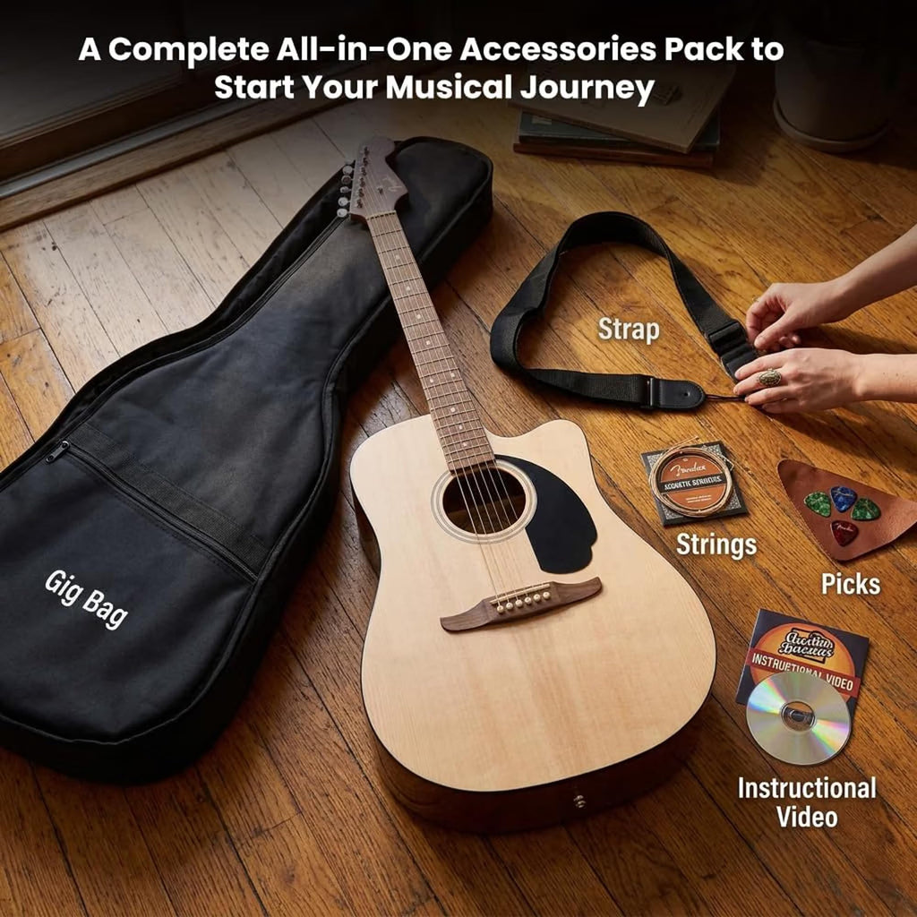Natural Acoustic-Electric Guitar R488