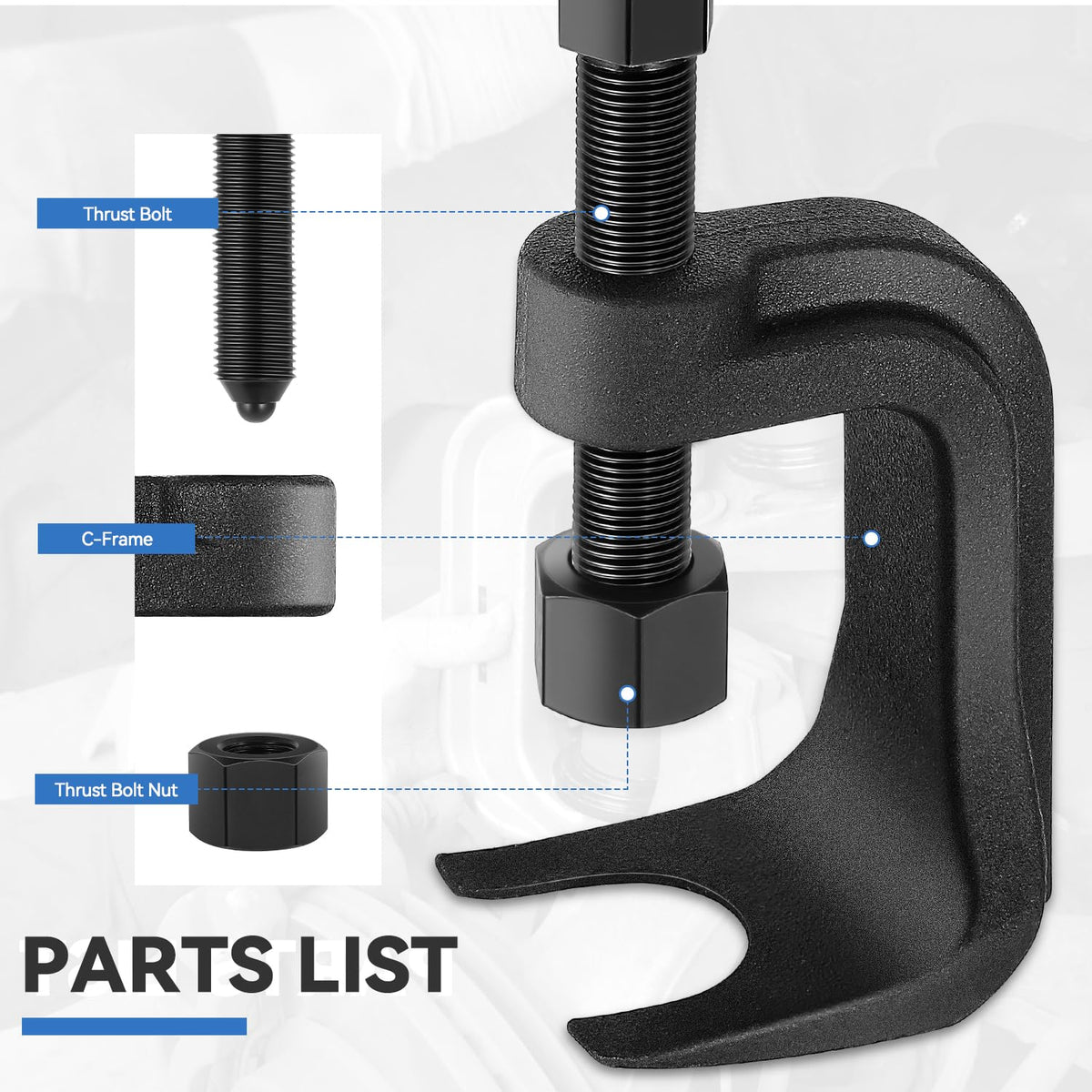 Ball Joint Removal Tool Set with C-Frame U-Joints J80469