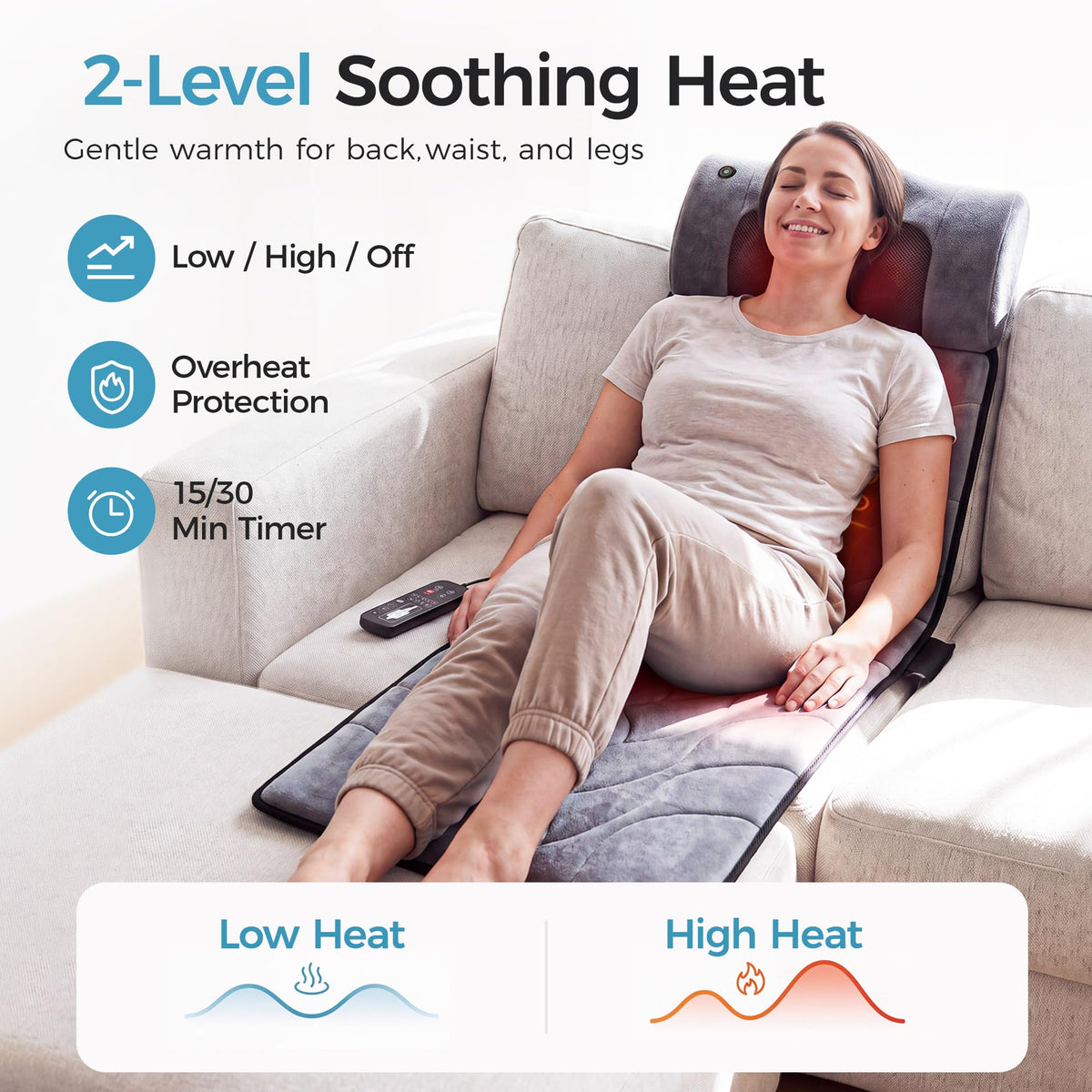 Full Body Massage Mat and Neck Massage Pillow P133