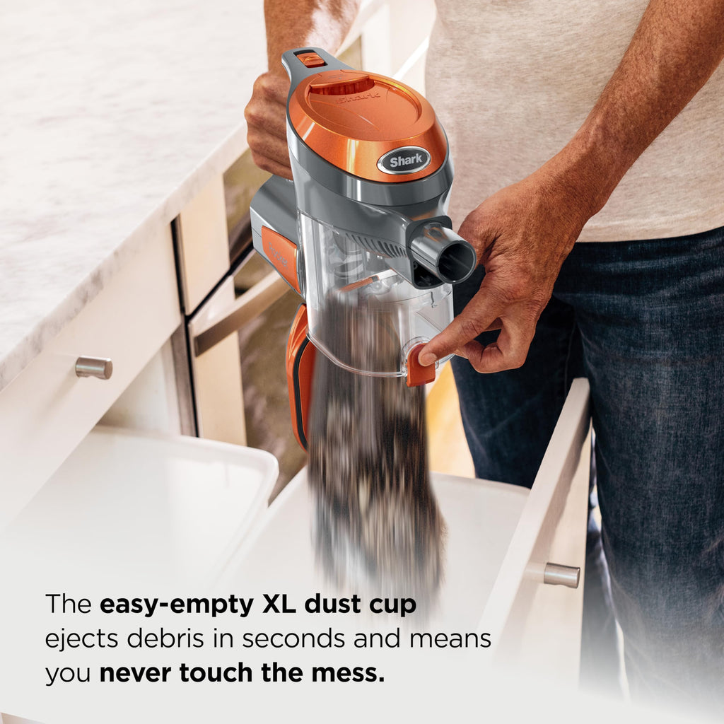 Corded Stick Vacuum with Crevice Tool, Pet Multi-Tool & Precision Duster, Orange V843
