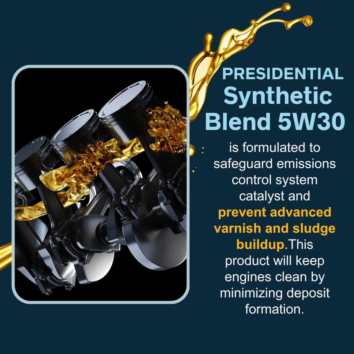 5W30 Synthetic Blend Motor Oil 5 Gallon Z79754