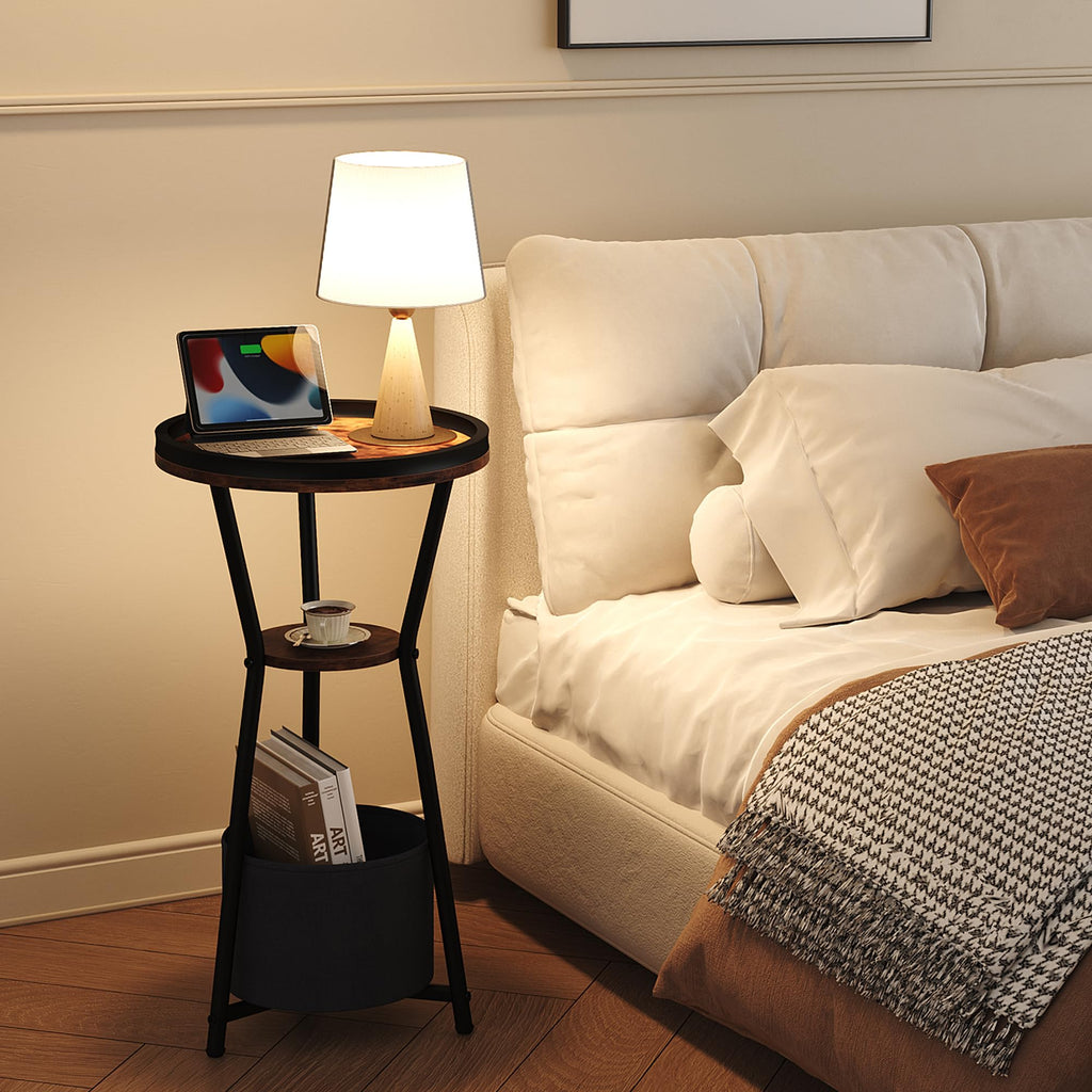 Round 3-Tier Side Table W380