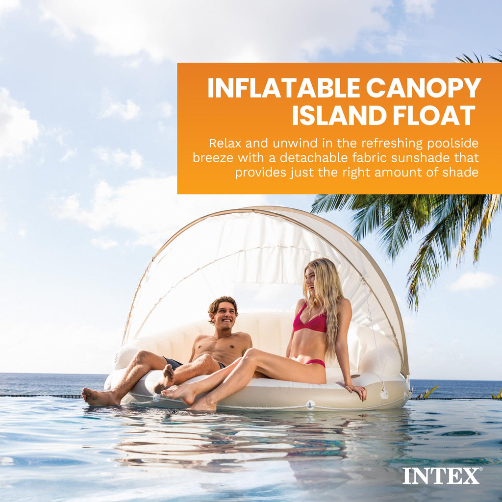 Inflatable Pool Float Lounge with Sunshade X555