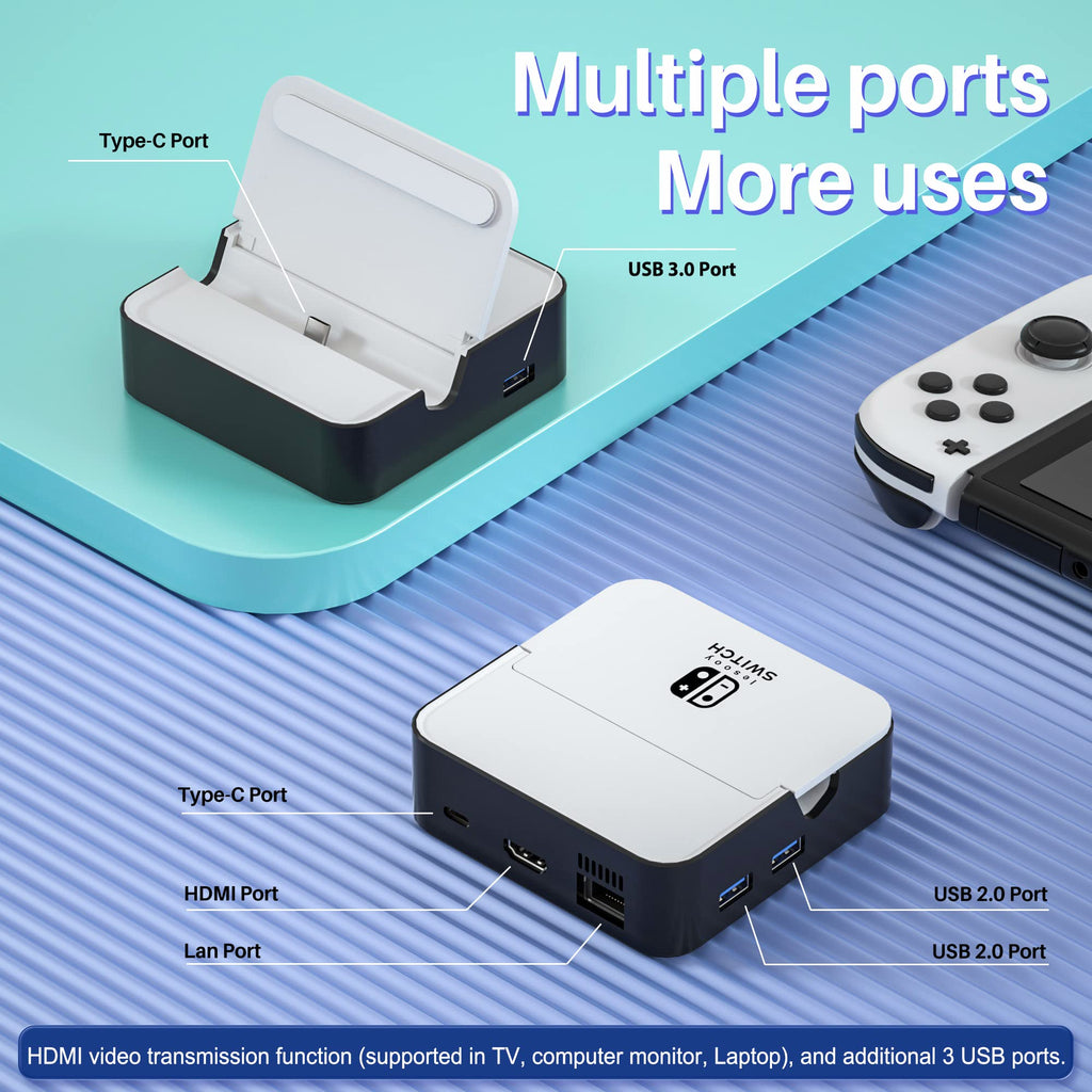 6-in-1 TV Docking Station with HDMI 2.0, Ethernet, USB-A, USB 3.0, USB-C C16256