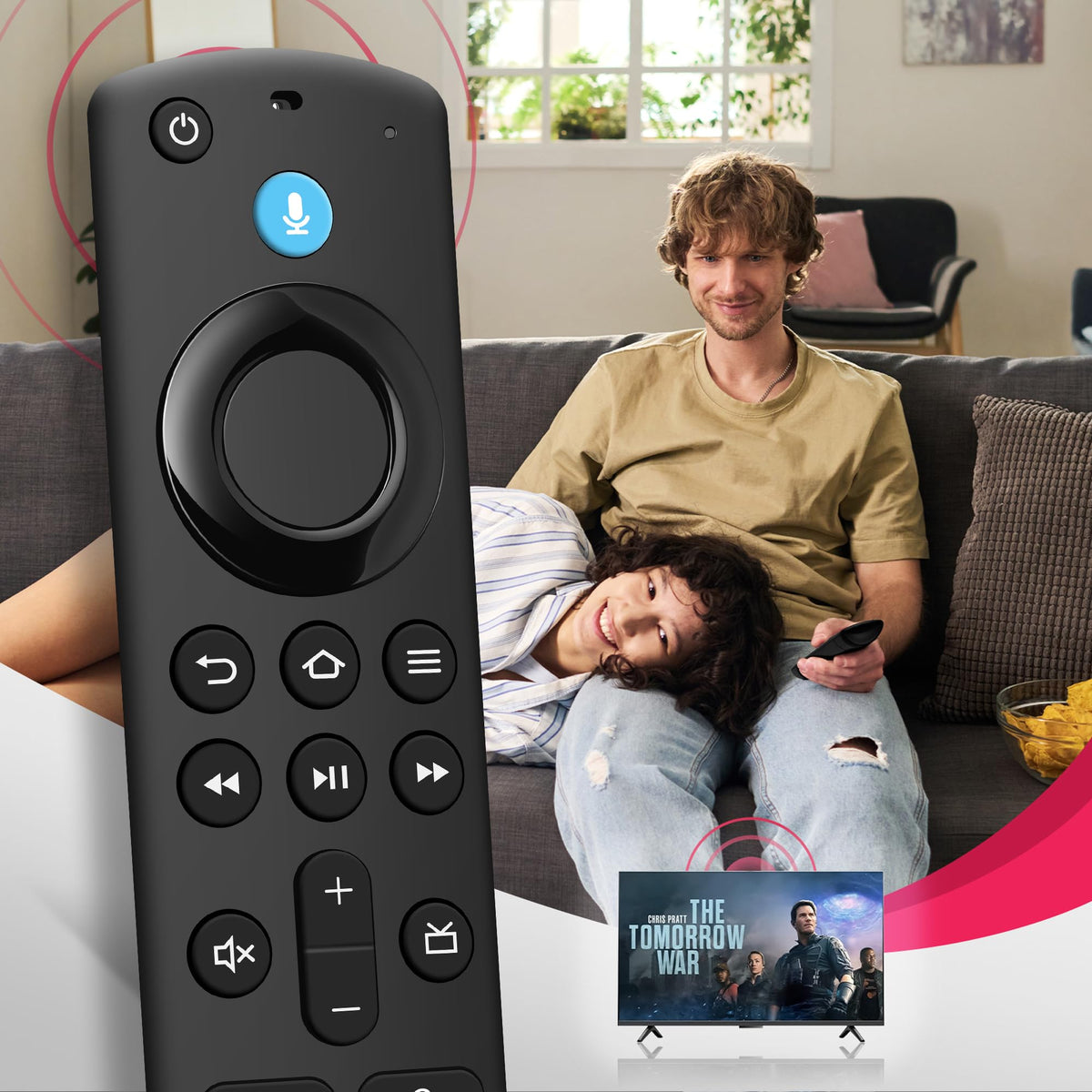 Replacement Fire Stick Remote with Power Volume Buttons Voice Search E12730