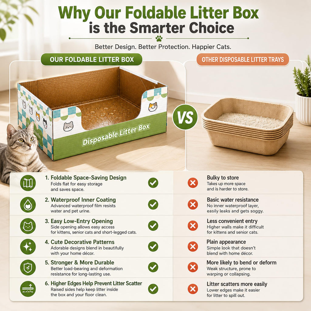 6-Pack Disposable Litter Box V524635