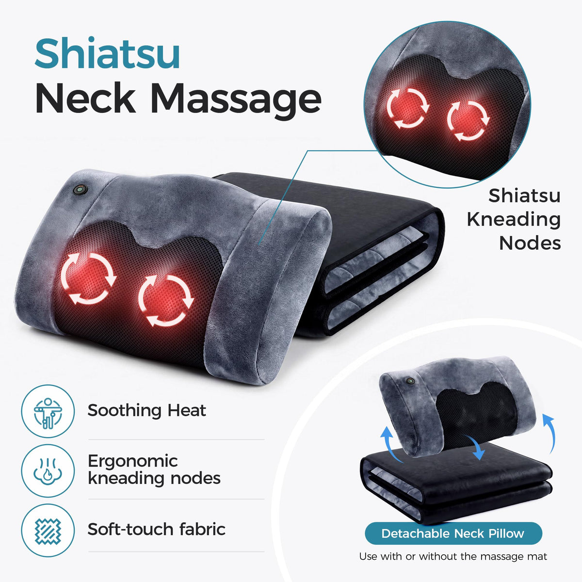 Full Body Massage Mat and Neck Massage Pillow P133