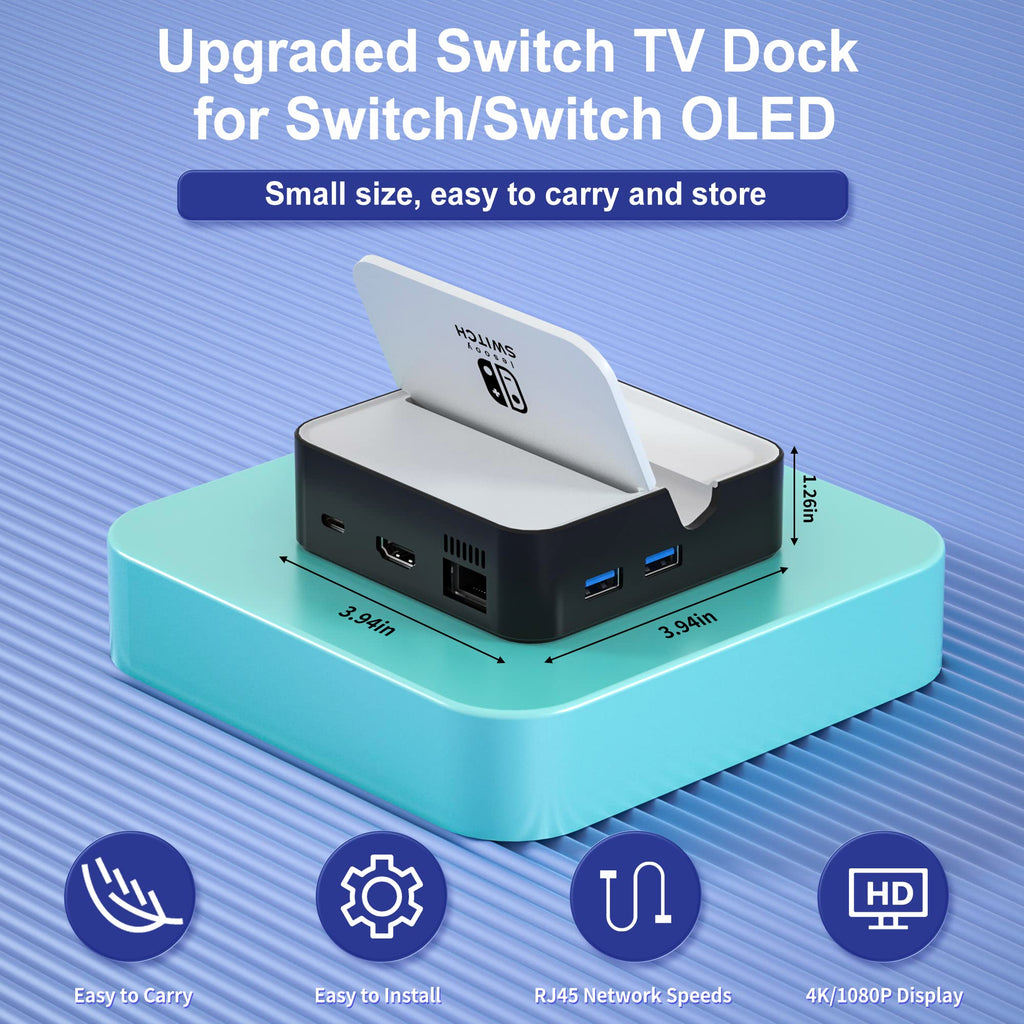 6-in-1 TV Docking Station with HDMI 2.0, Ethernet, USB-A, USB 3.0, USB-C C16256