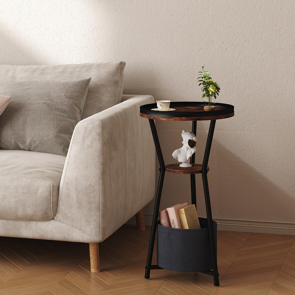 Round 3-Tier Side Table W380