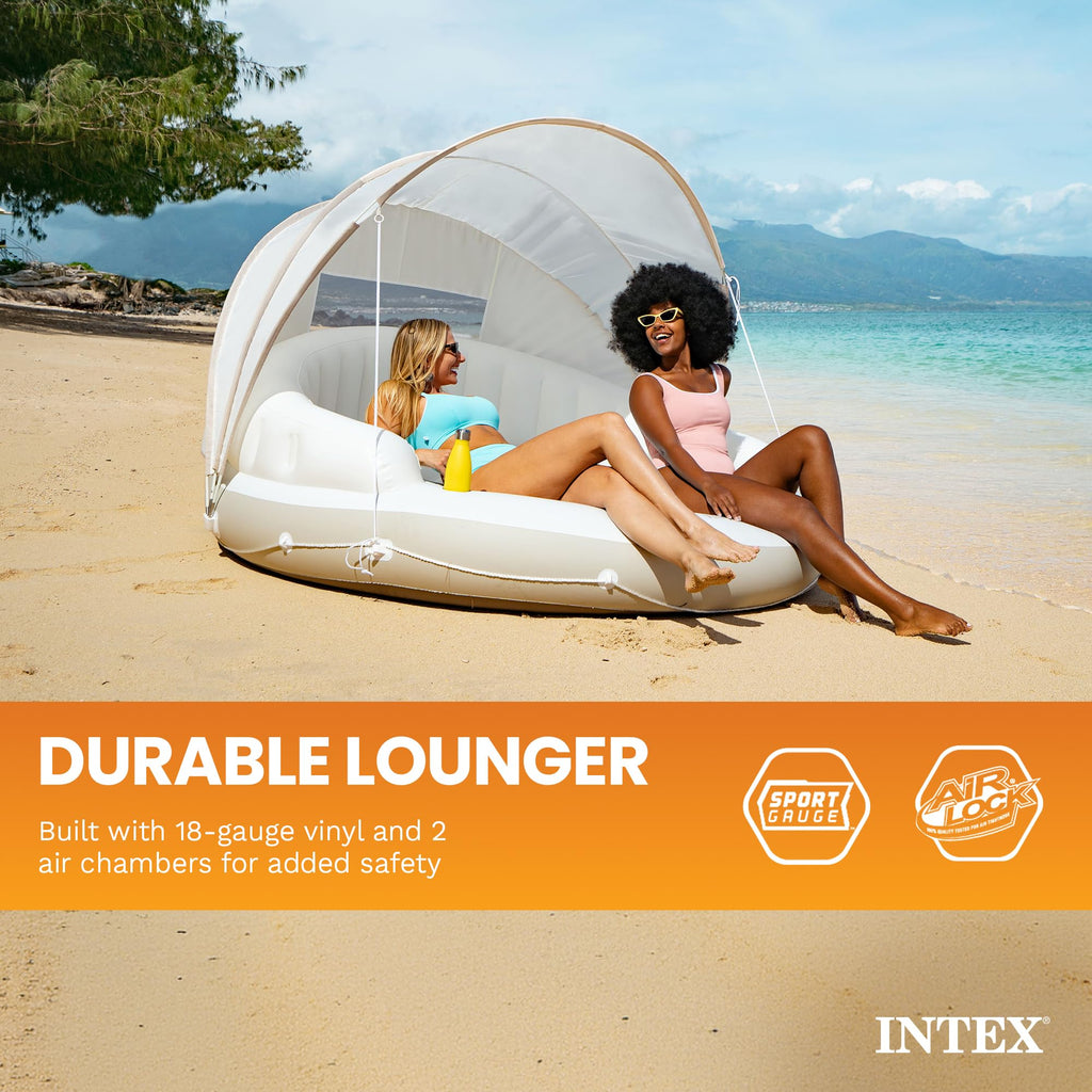 Inflatable Pool Float Lounge with Sunshade X555
