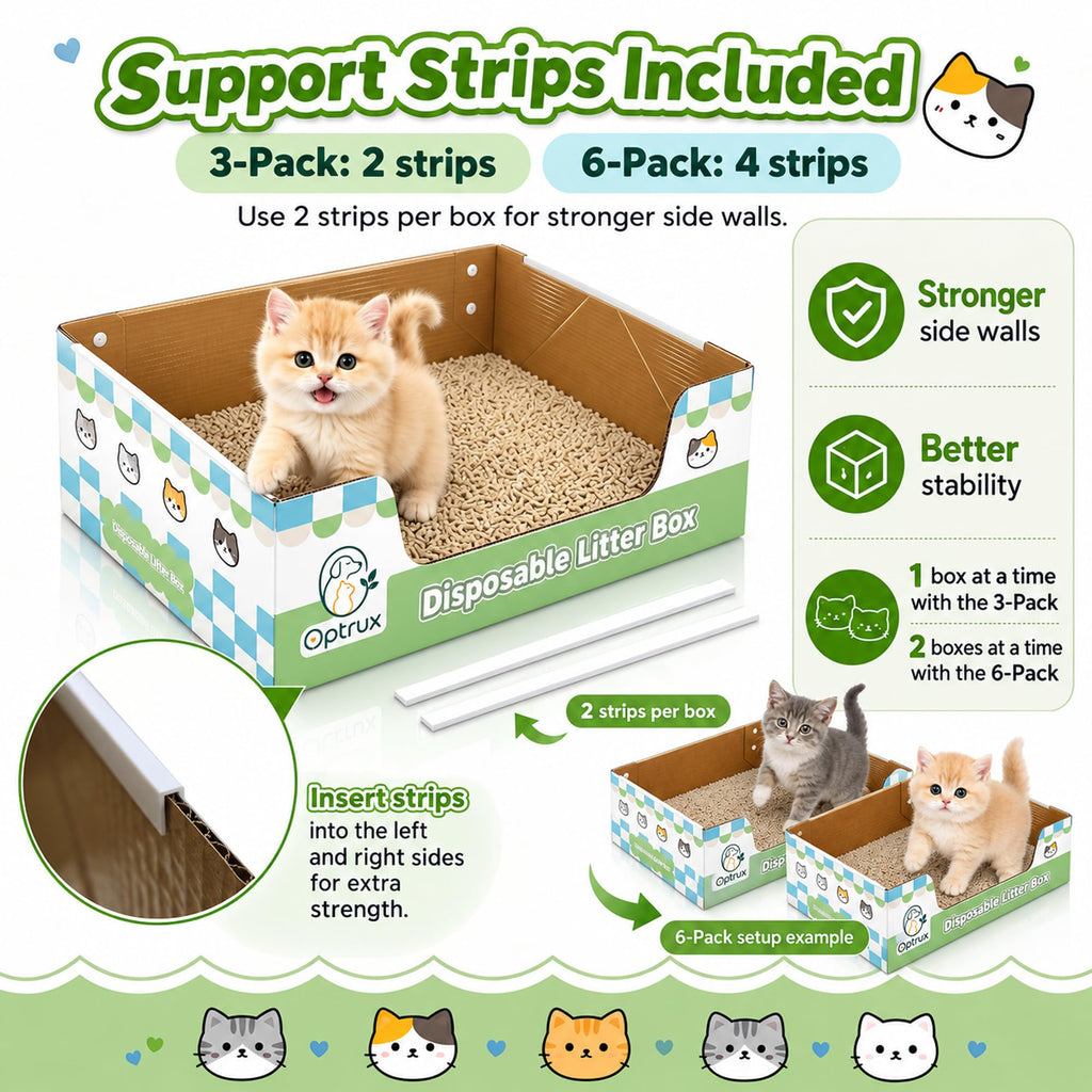 6-Pack Disposable Litter Box V524635